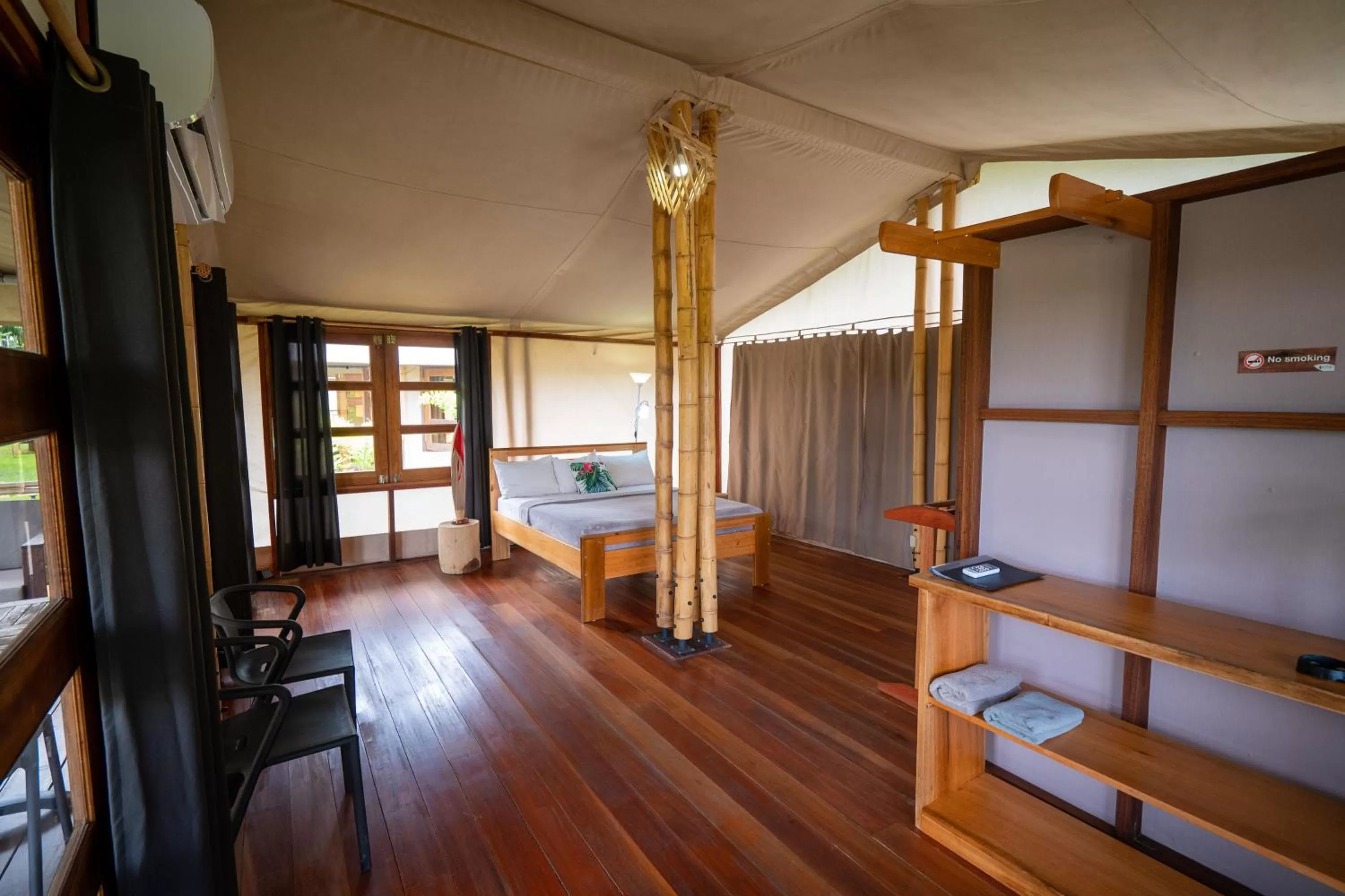 Bed in Houttuyn Wellness River Resort