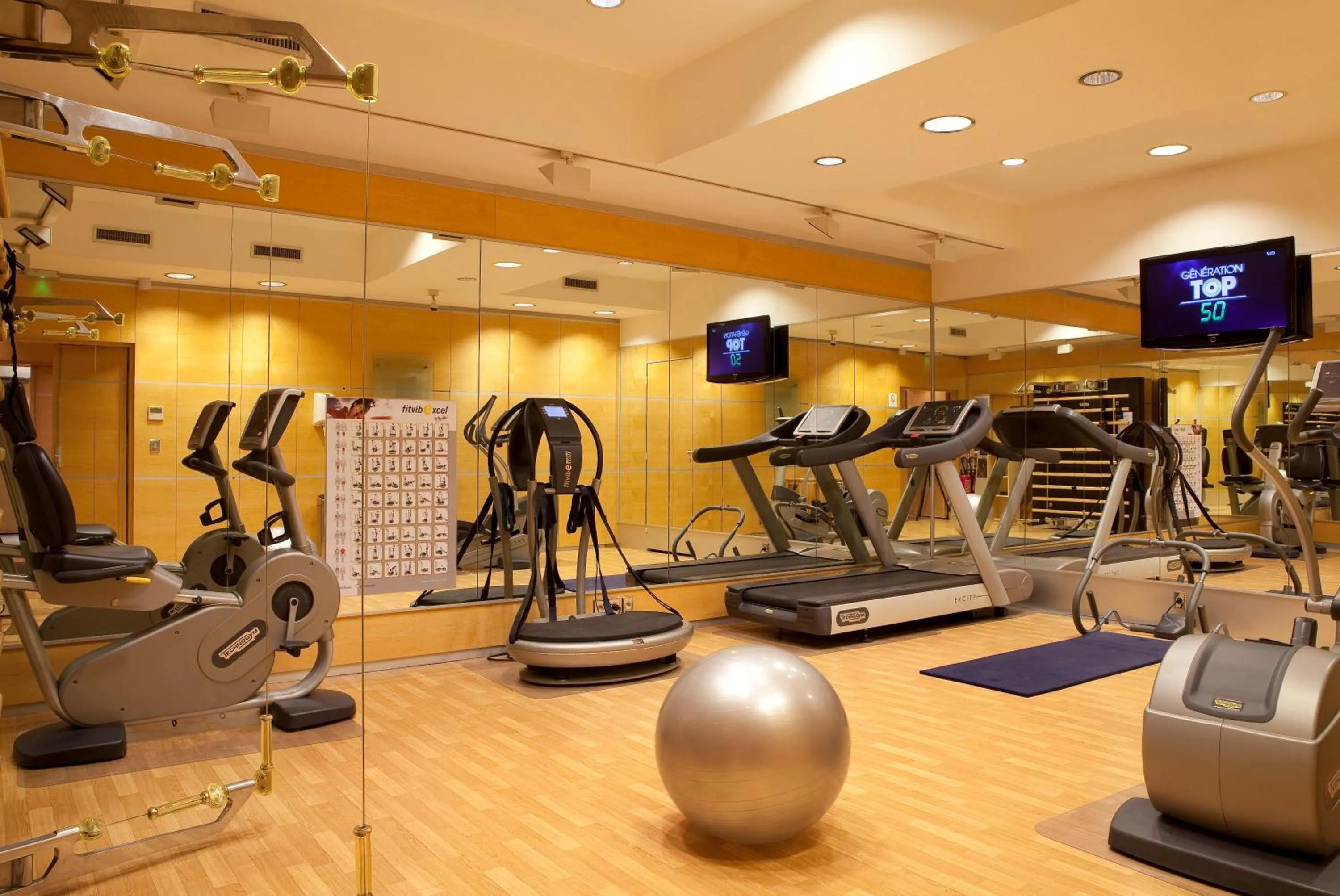 Fitness centre/facilities in Hotel Luxembourg Parc