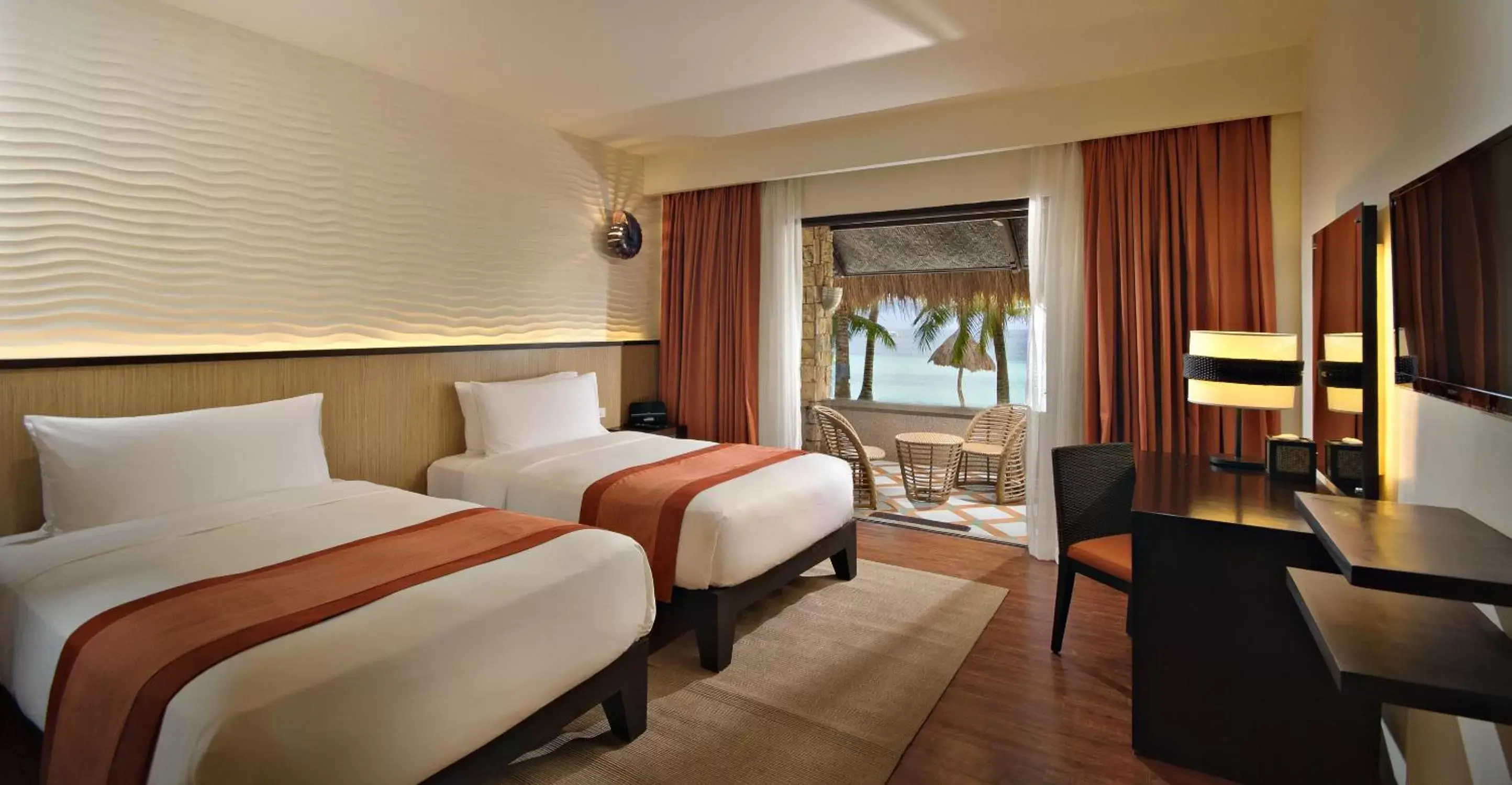 Bedroom, Bed in Oceanica Resort Panglao, Bohol Bedroom, Bed in Oceanica Resort Panglao, Bohol