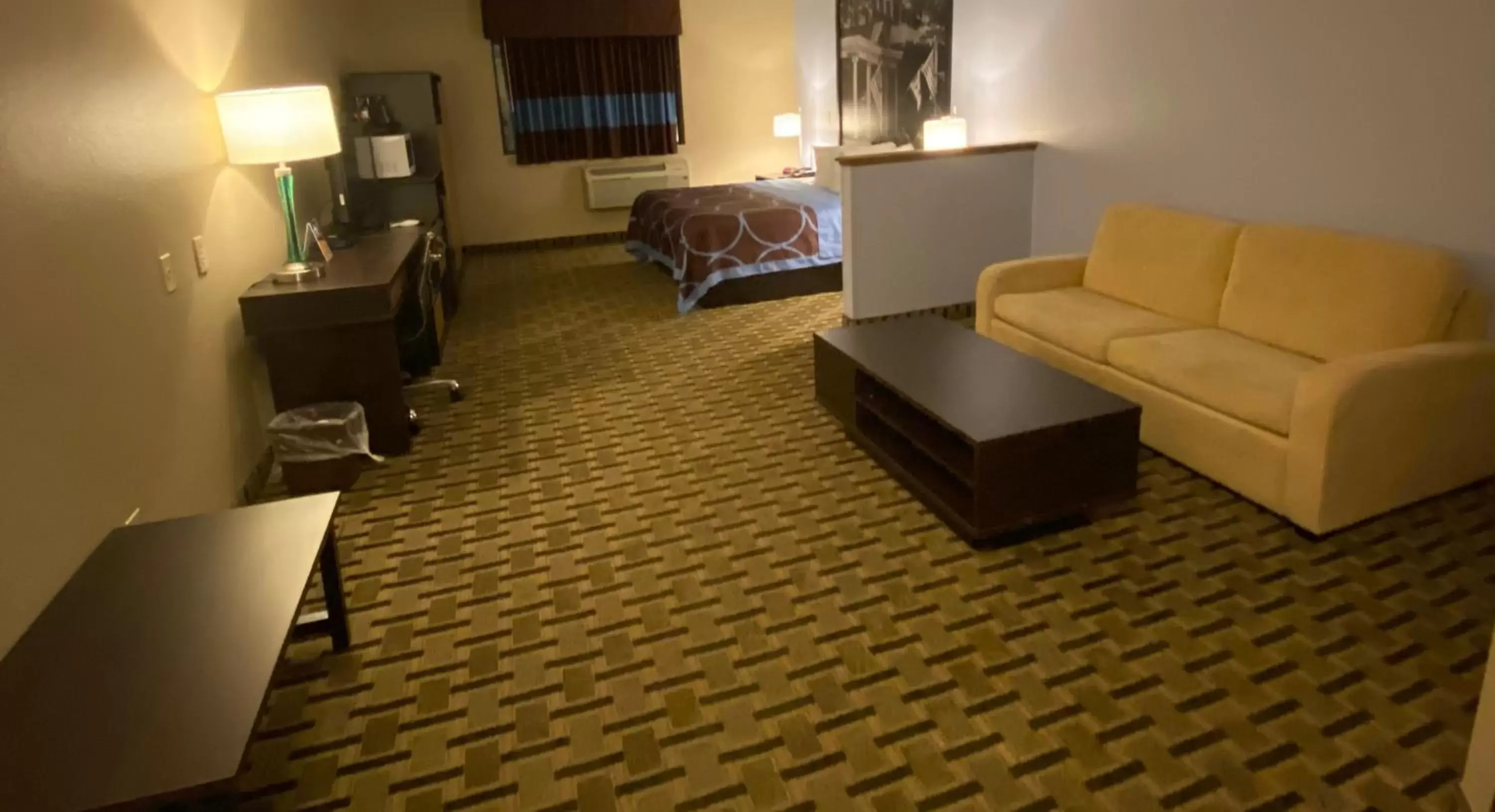 Bed, Seating Area in Super 8 by Wyndham Lynchburg VA
