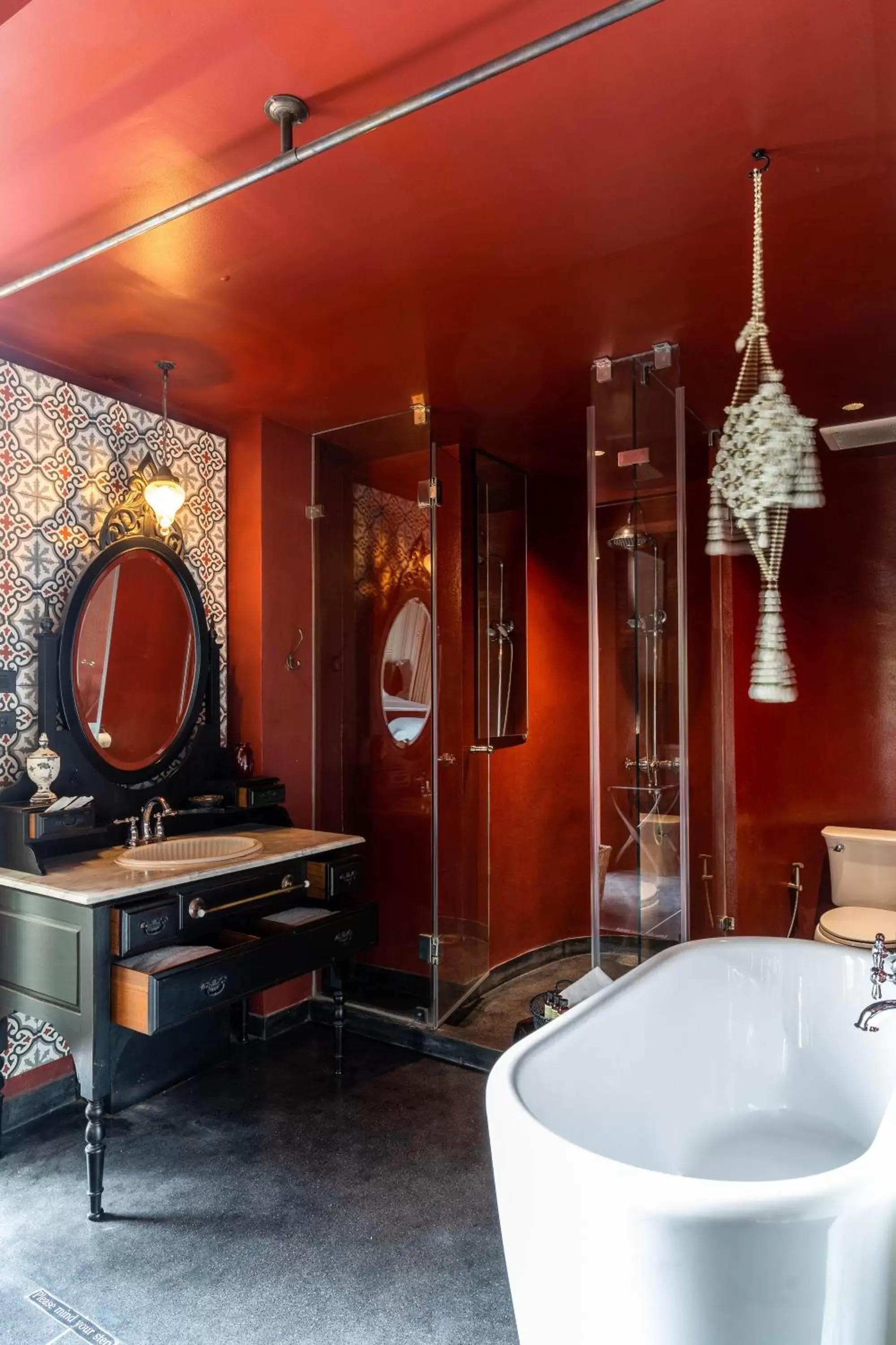Bathroom in Amdaeng Bangkok Riverside Hotel - SHA Plus Certified