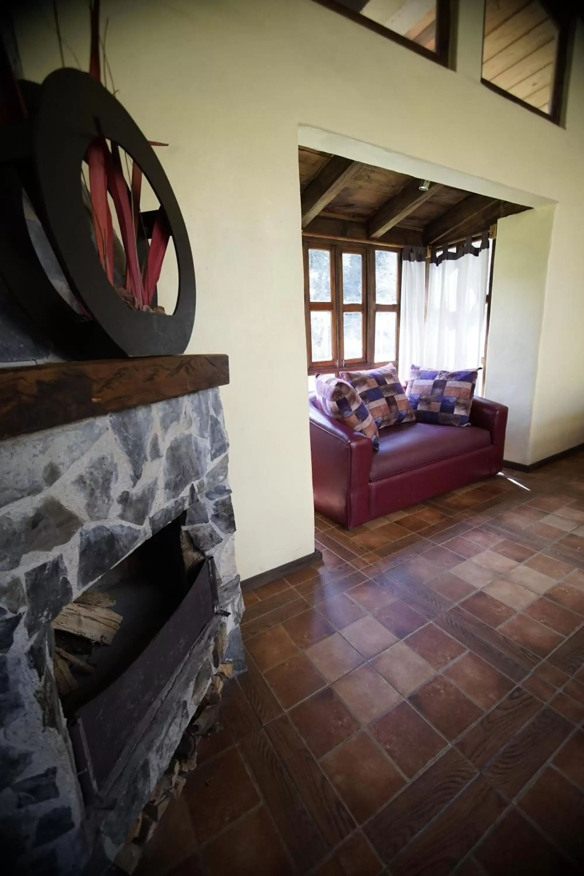 Seating Area in Cabañas La Cascada