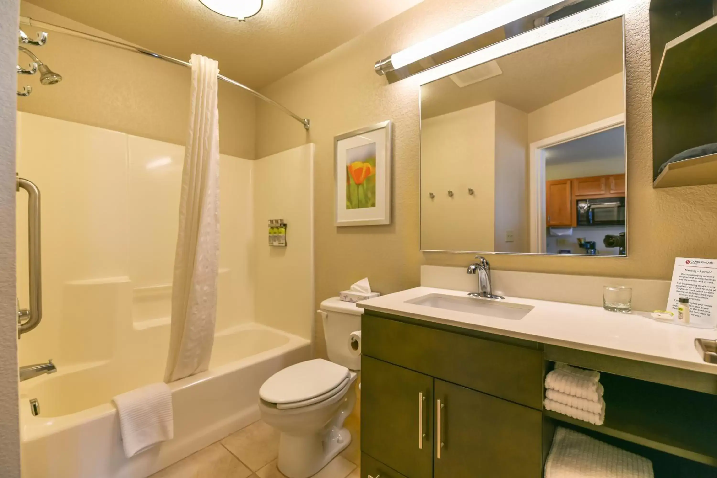 Bathroom in Candlewood Suites Medford, an IHG Hotel