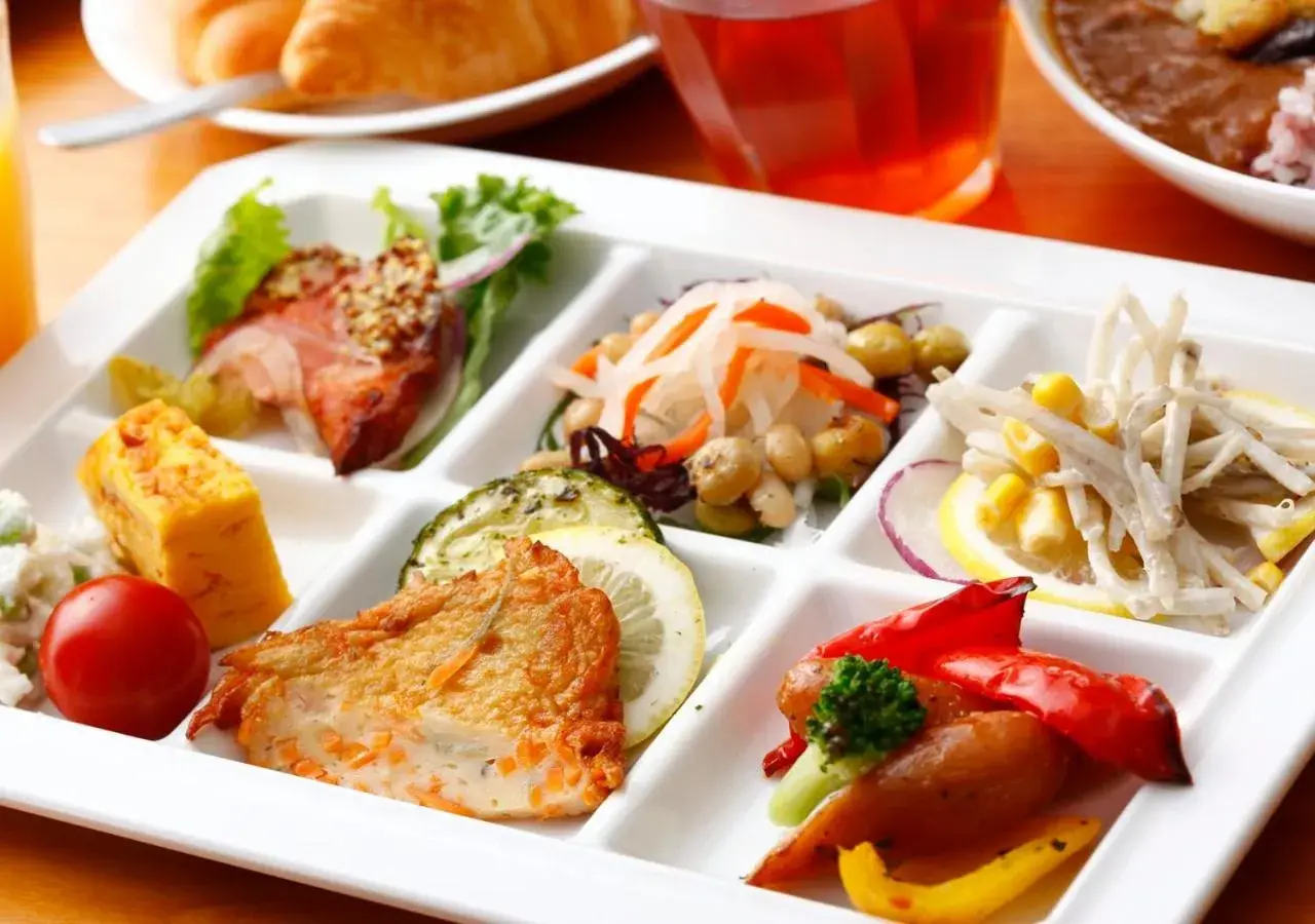 Buffet breakfast in Apa Hotel Kagoshima-Chuo-Ekimae