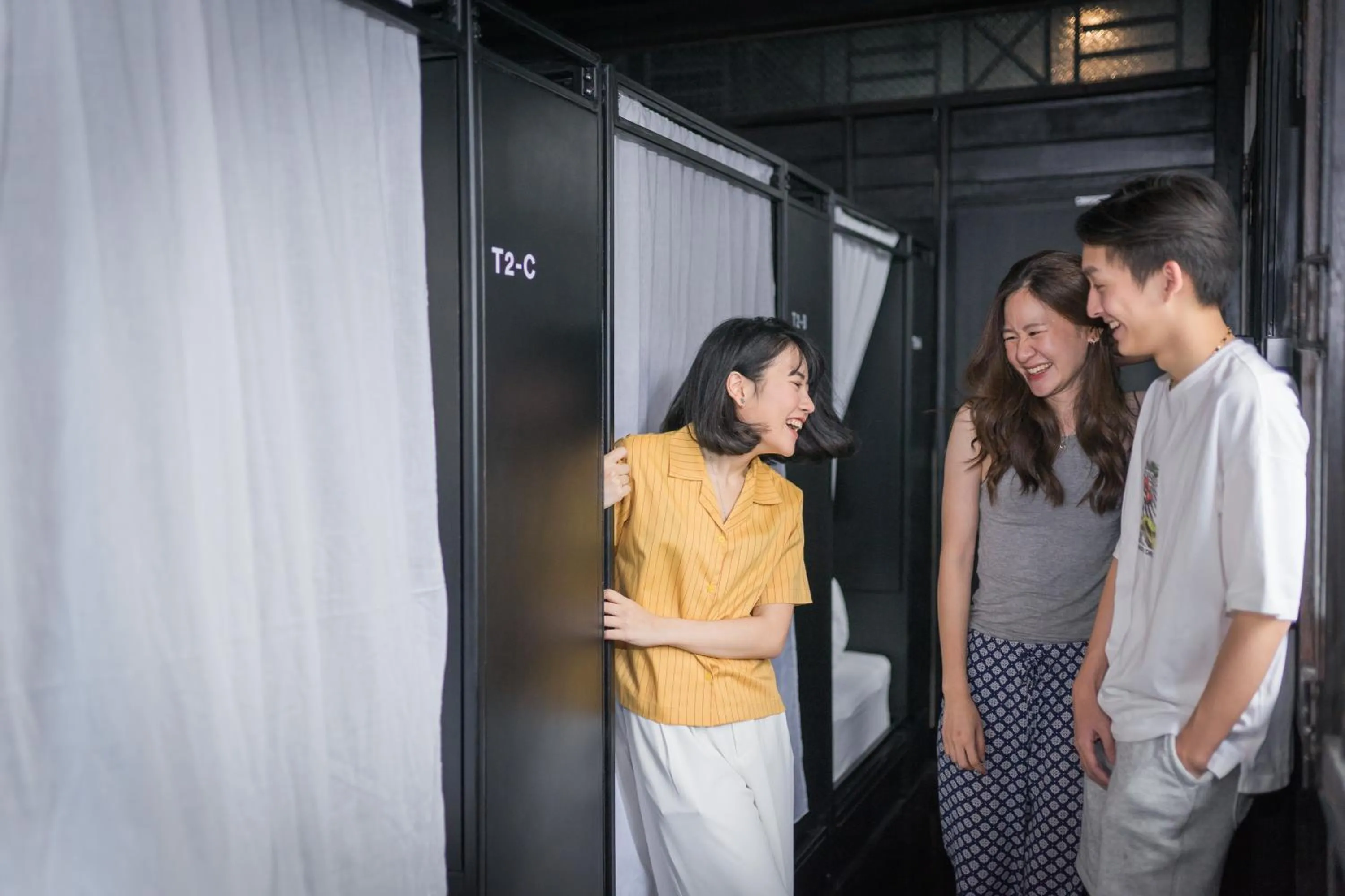 group of guests in Kloem Hostel