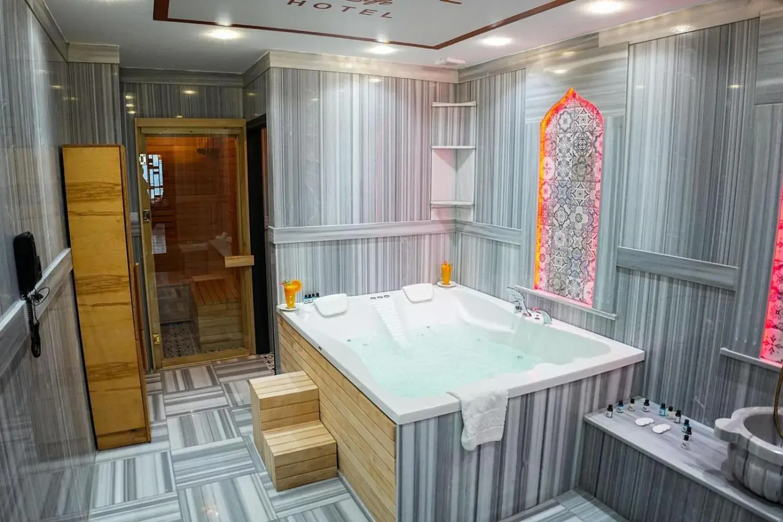 Bathroom in Yildiz Life Hotel Bathroom in Yildiz Life Hotel