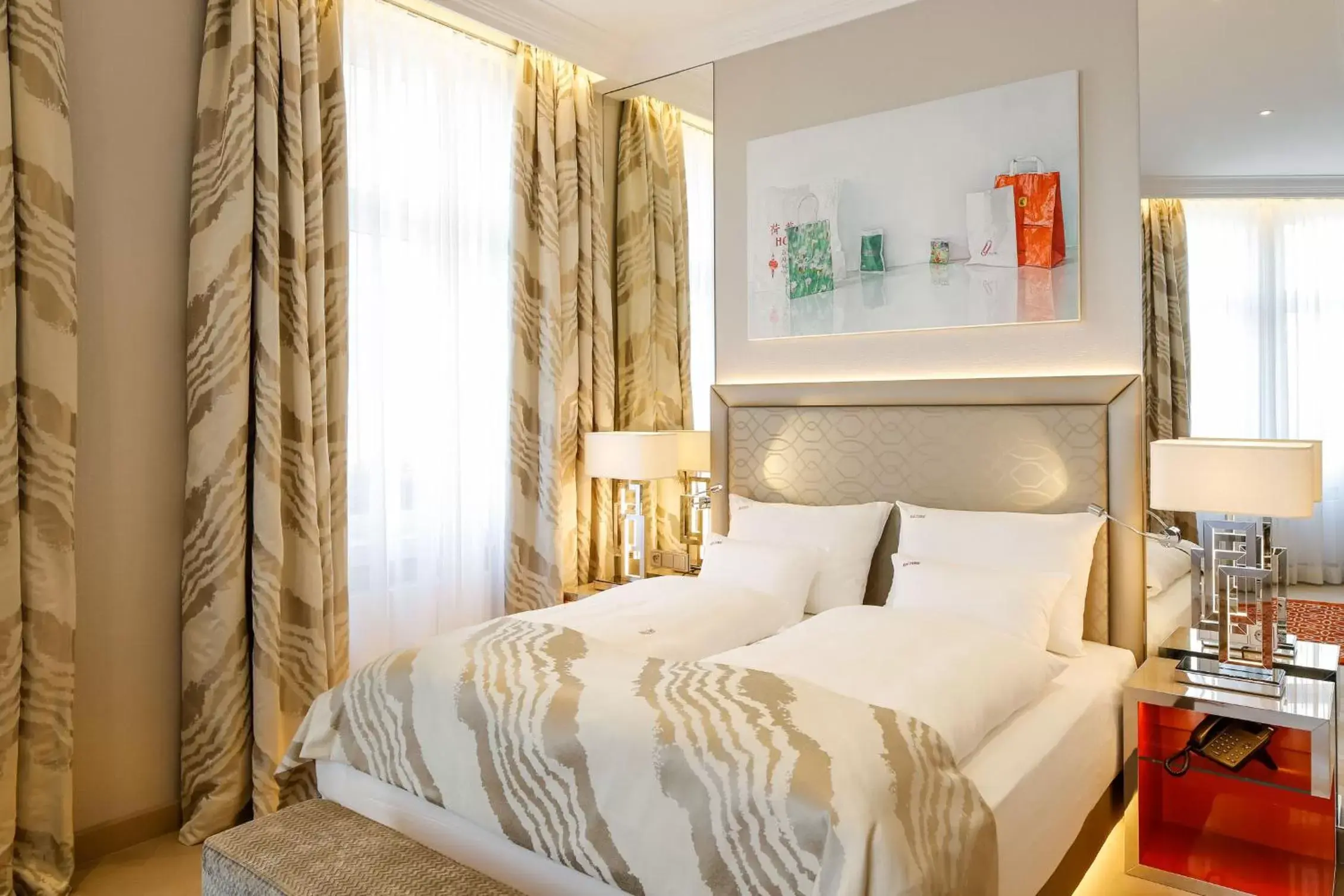 Bed in Boutiquehotel Das Tyrol Bed in Boutiquehotel Das Tyrol