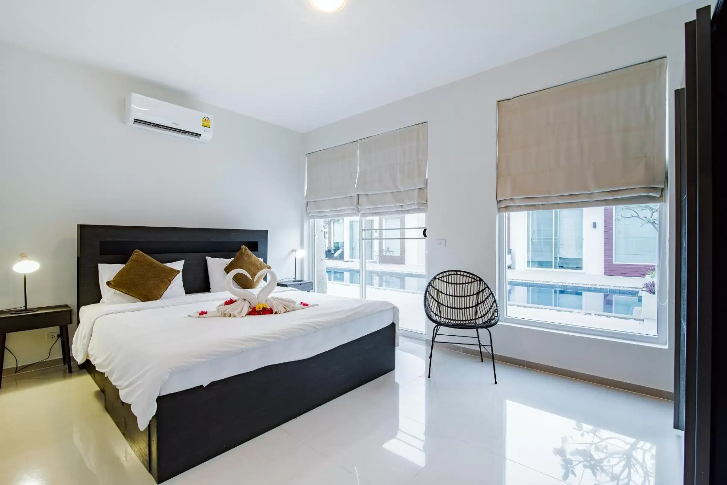 Bed in The Beach Village Resort Bed in The Beach Village Resort