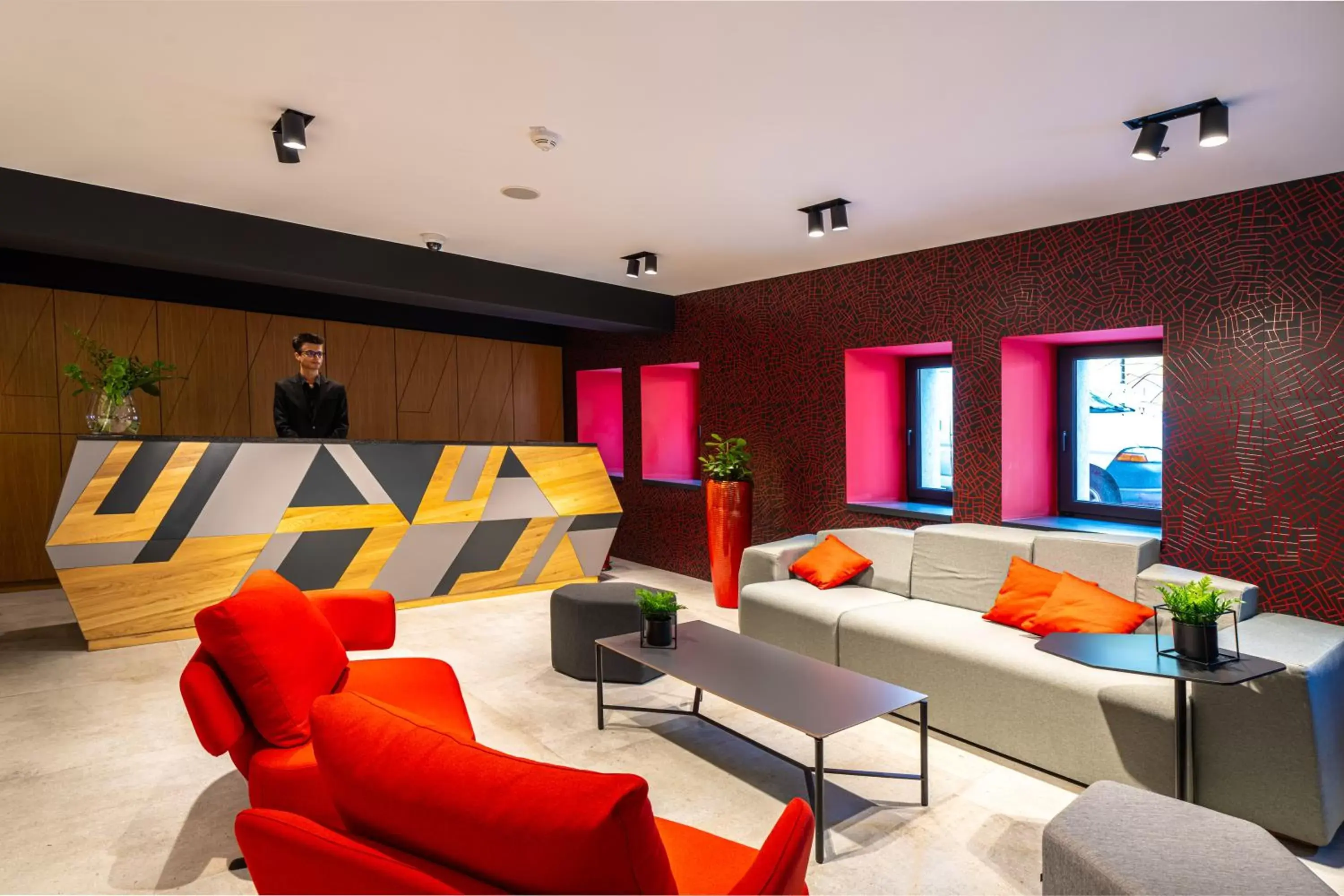 Lobby or reception in Up Hotel Budapest Lobby or reception in Up Hotel Budapest