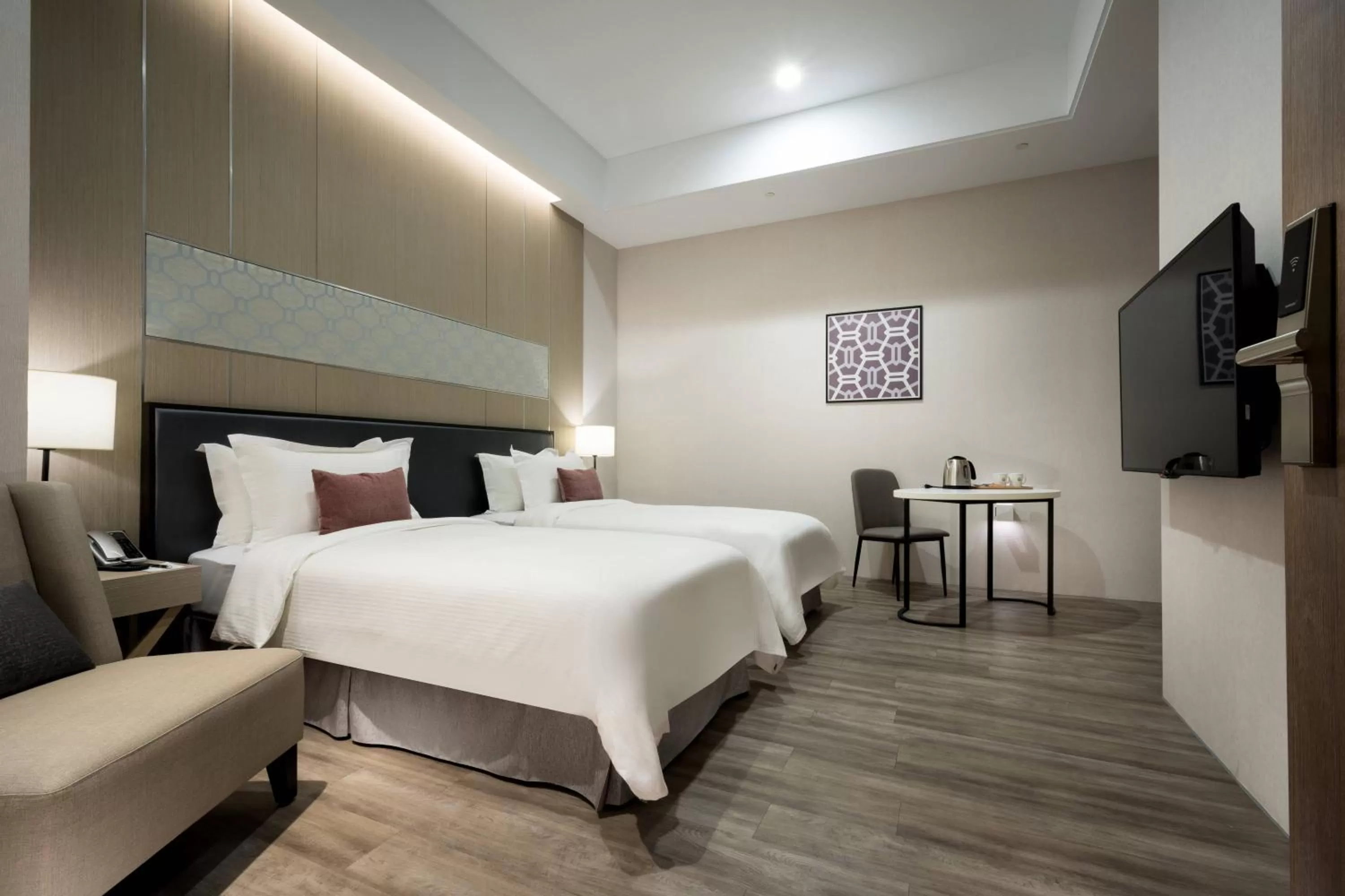 Bed in 台南星鑽國際商旅 Hua Hotel