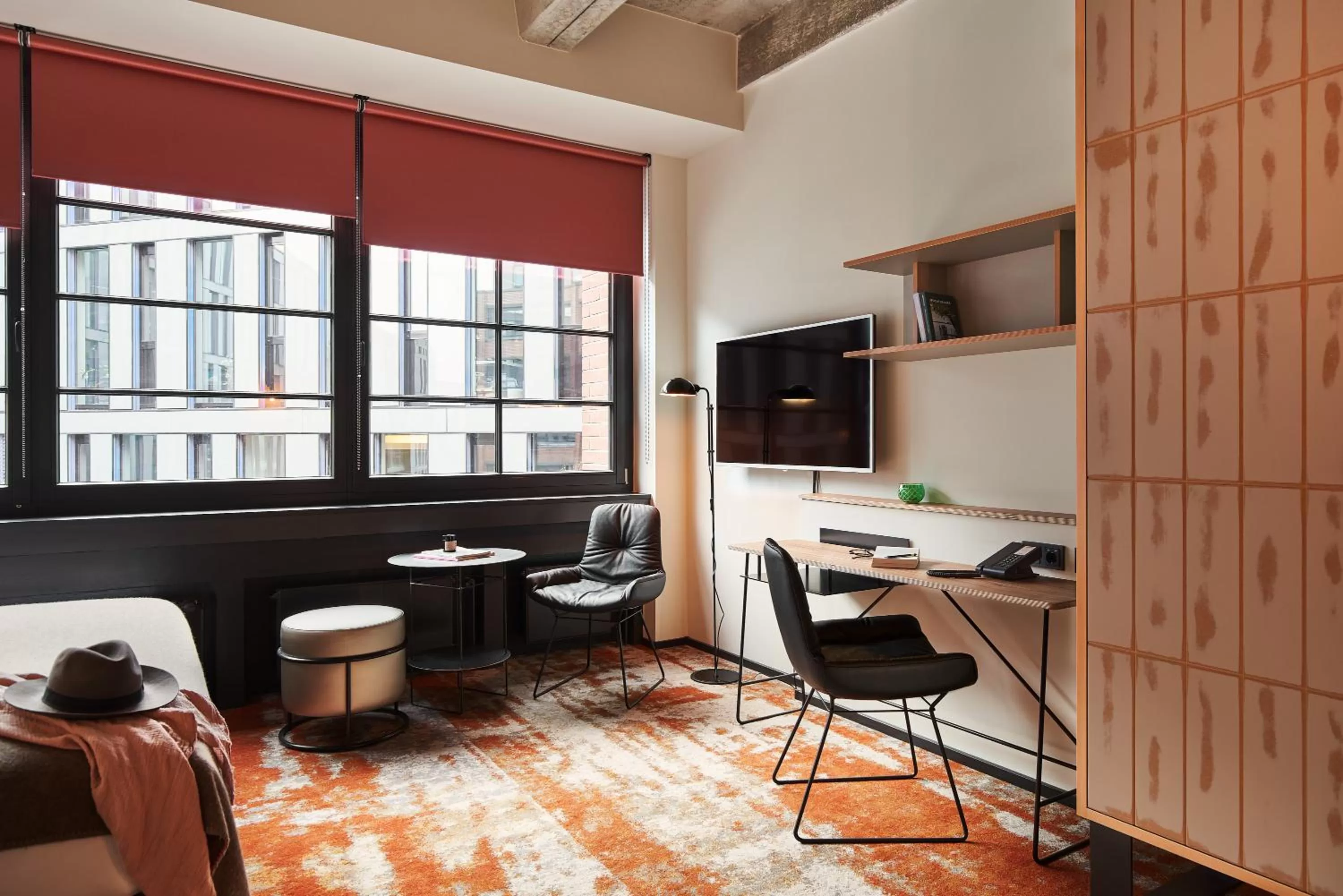 Seating area in hood house