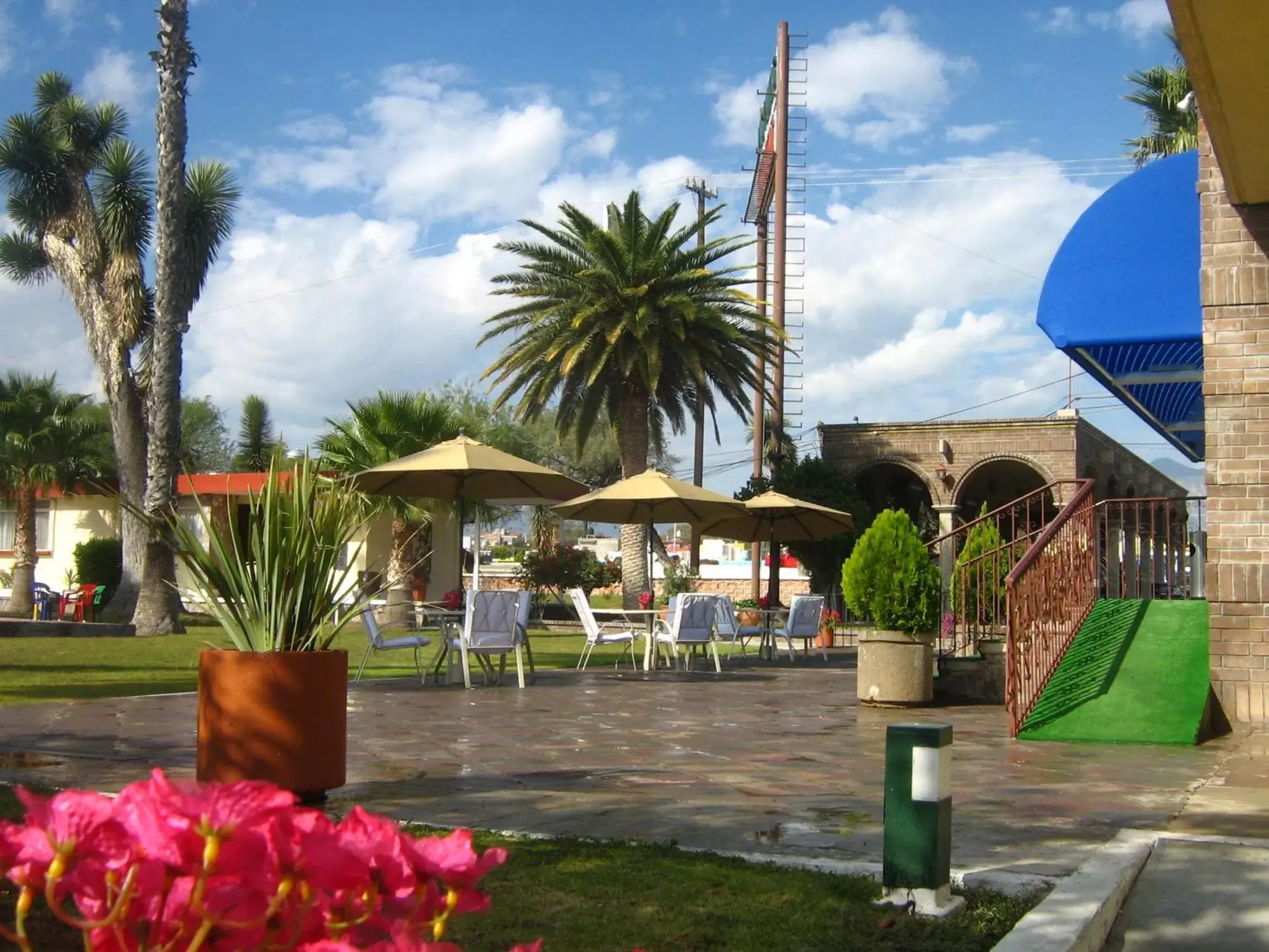 Patio in Hotel Las Palmas Midway Inn