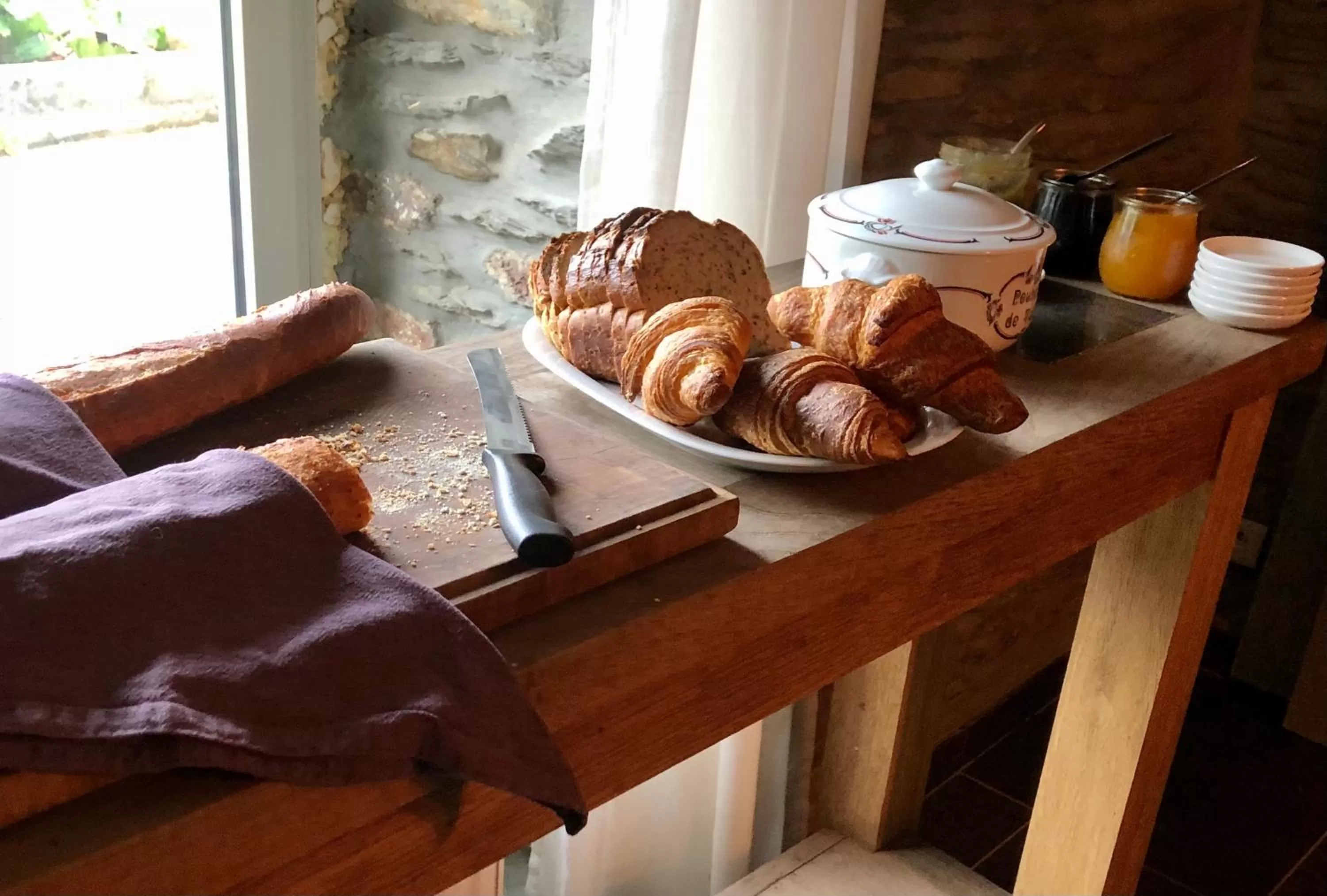 Breakfast in B&B Le Nid d'Hirondelle