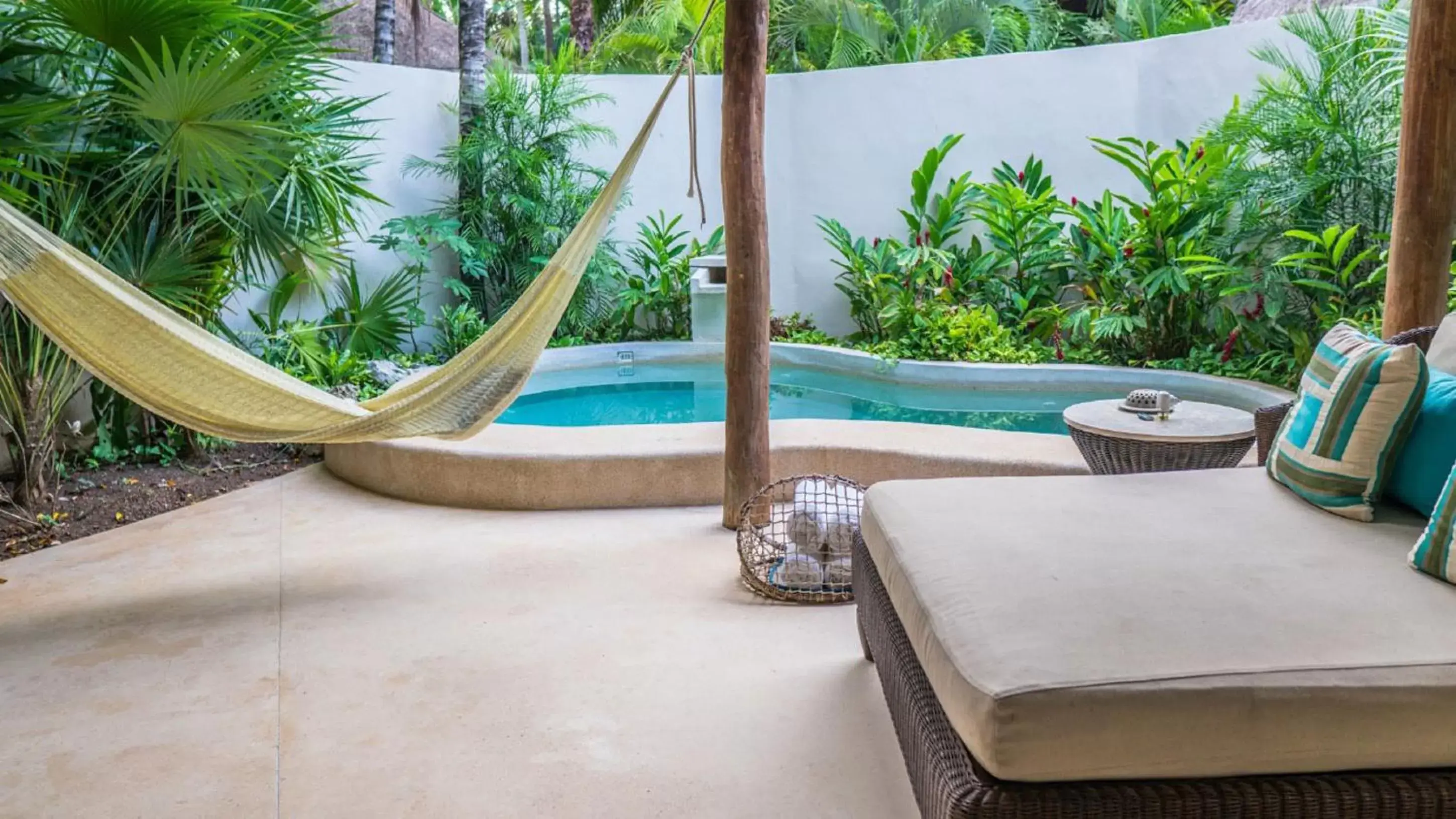 Balcony/Terrace, Swimming Pool in Viceroy Riviera Maya, a Luxury Villa Resort