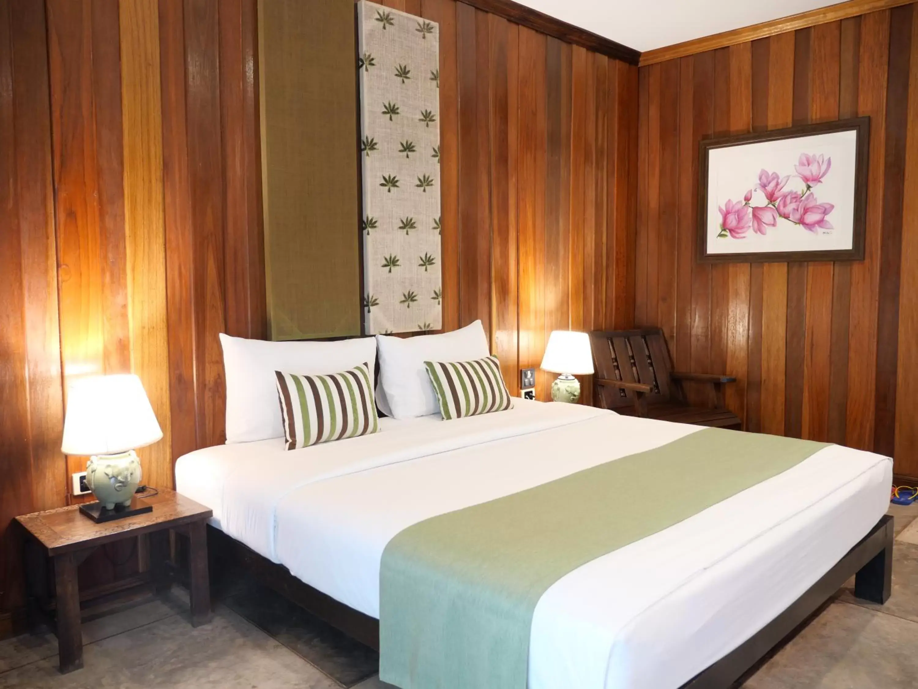 Bed in Royal River Kwai Resort and Spa -SHA Extra Plus