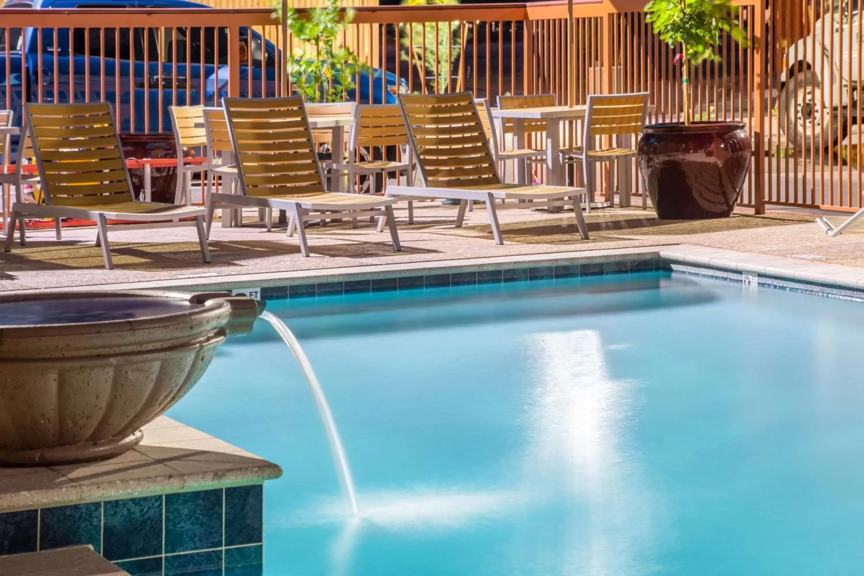 Pool view, Swimming Pool in Hampton Inn & Suites Phoenix - East Mesa in Gilbert