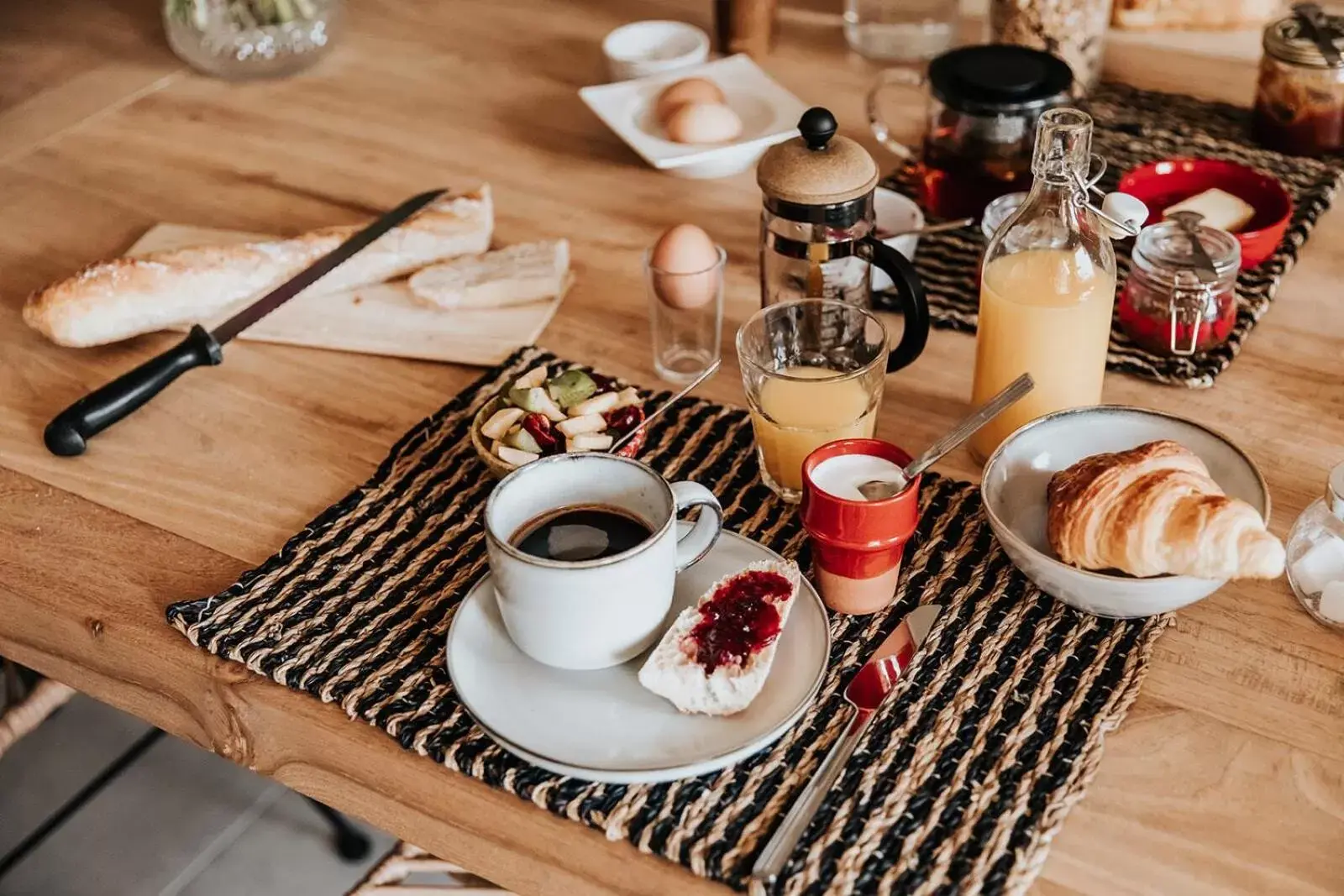 Breakfast in Château La Grande Clotte