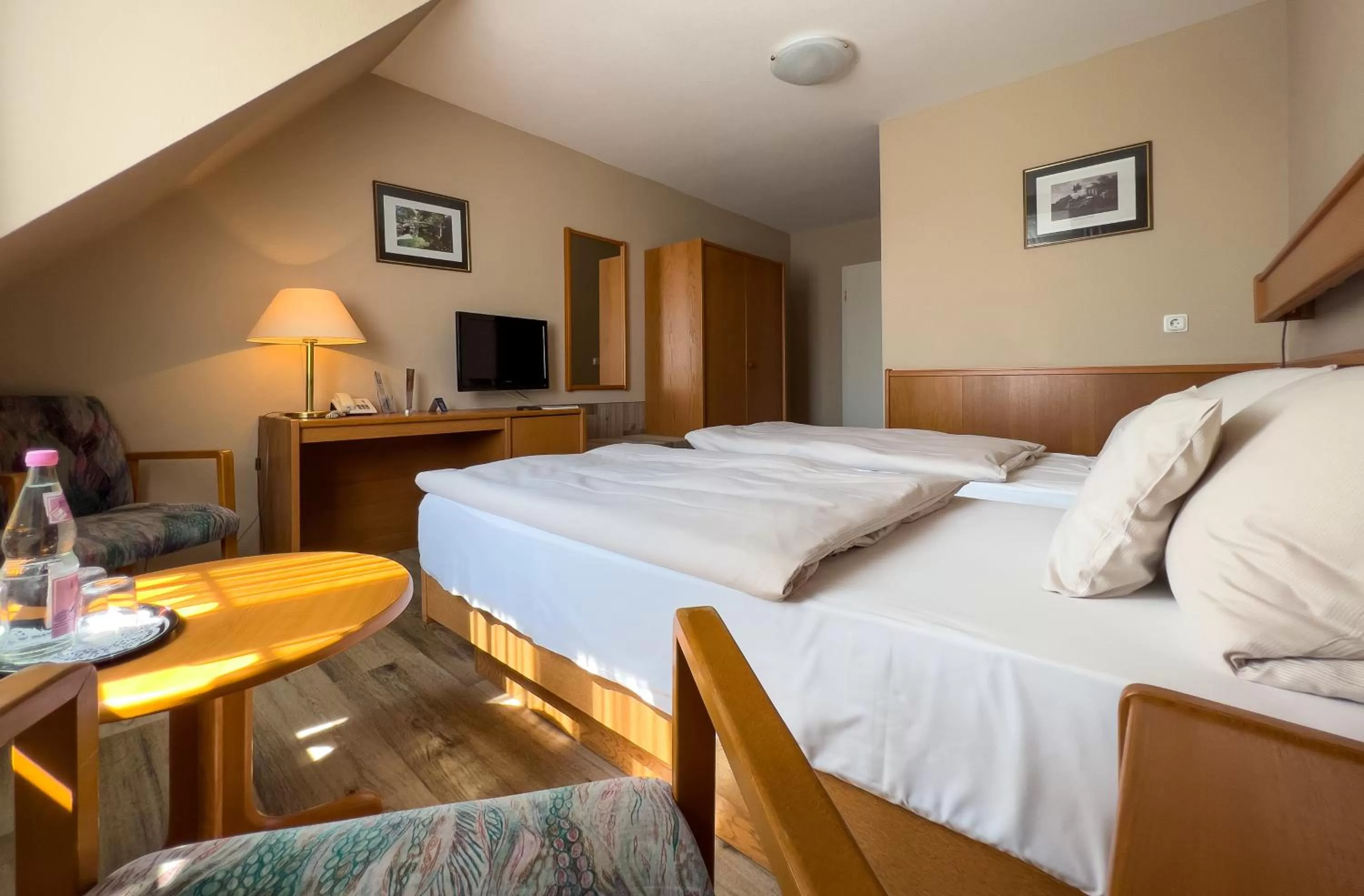 Bed in Hotel Landhaus Wörlitzer Hof