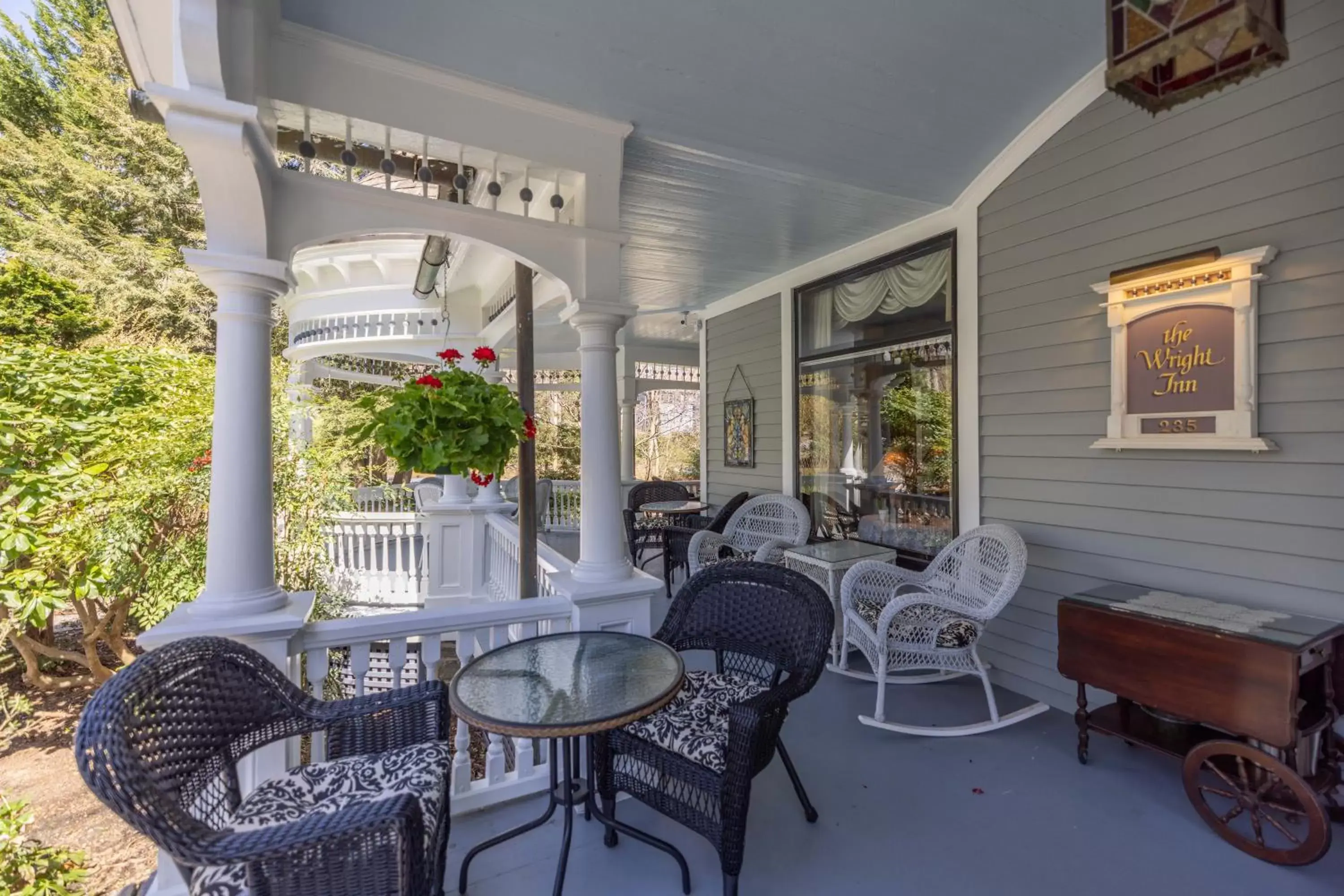 Patio in The 1899 Wright Inn & Carriage House