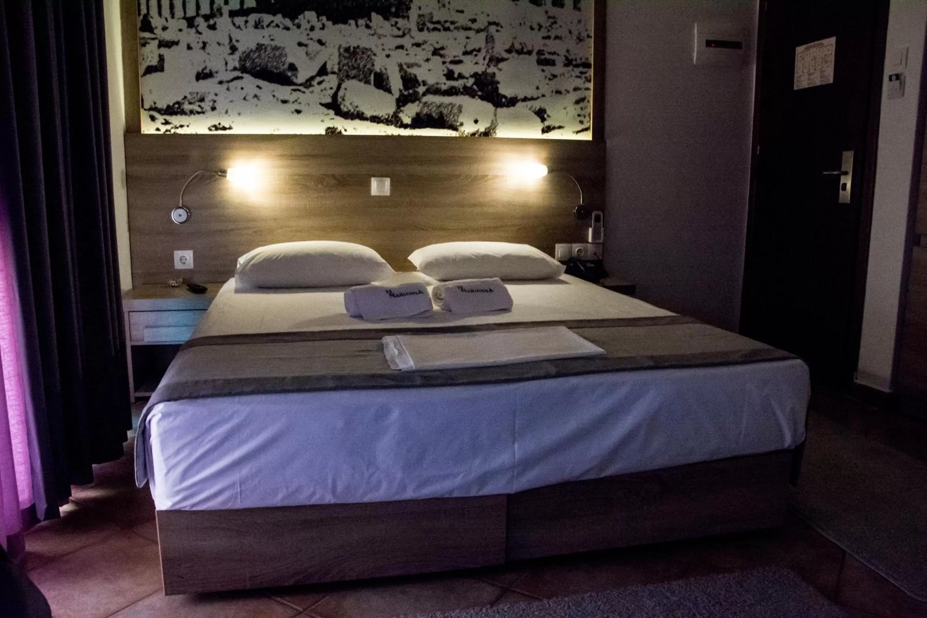 Bed in Marianna Hotel