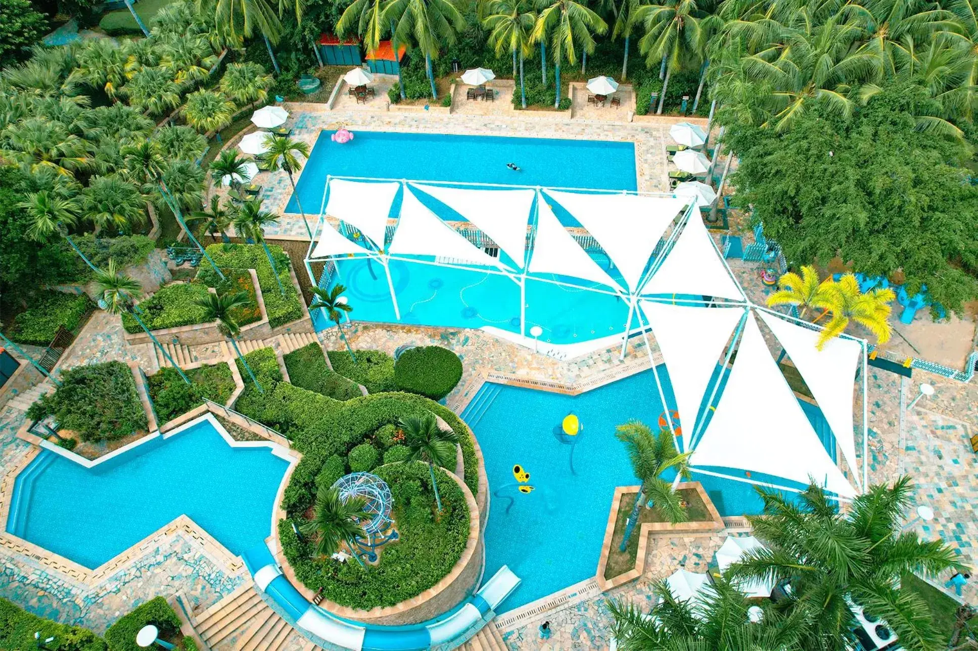 Children play ground, Pool View in Sanya Marriott Yalong Bay Resort & Spa