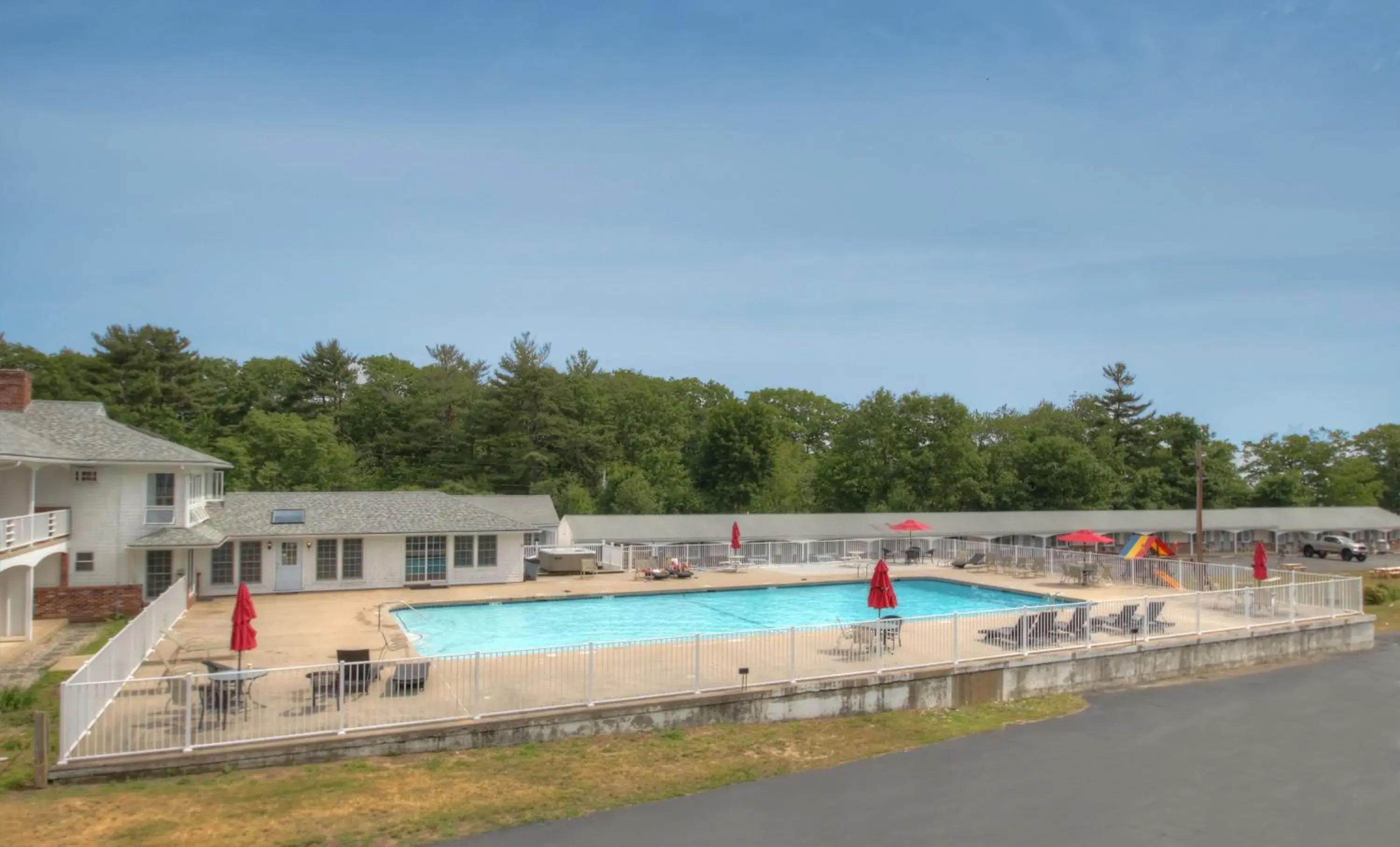 Pool view in Ogunquit Tides Pool view in Ogunquit Tides