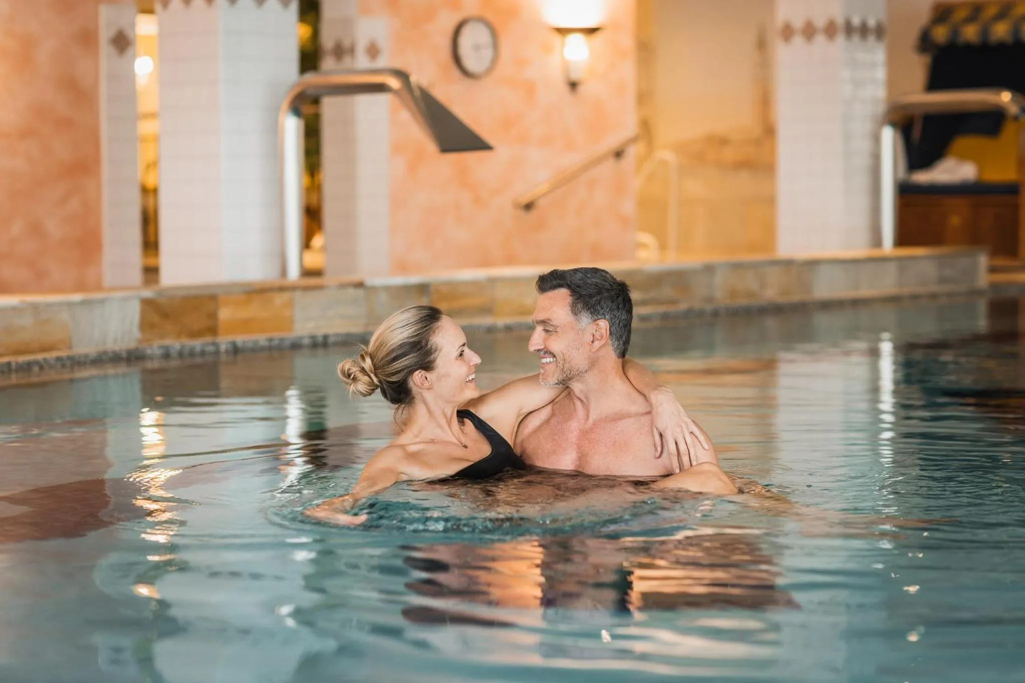 Pool view in Wellnesshotel Schönruh - Adults only