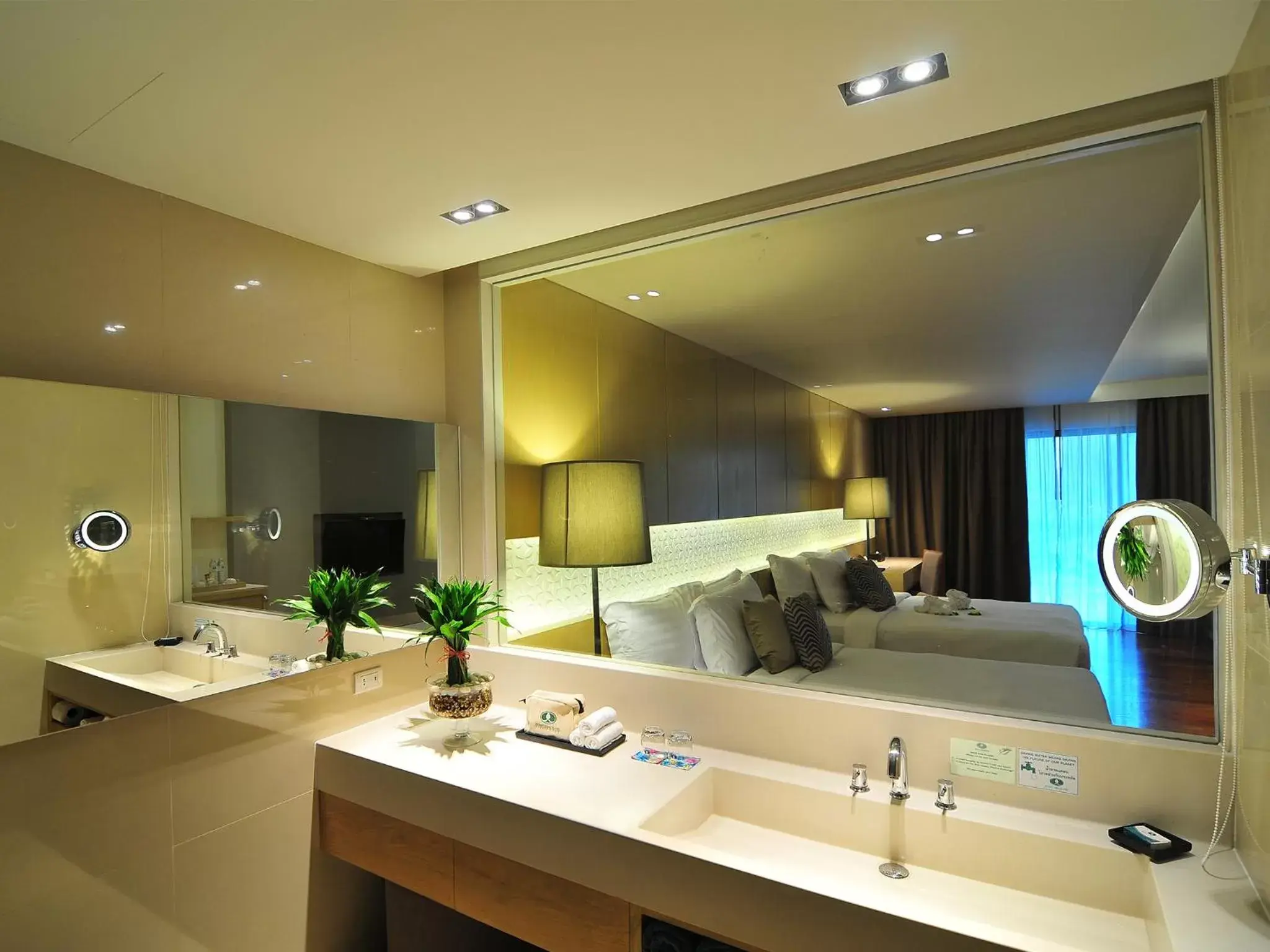 Bed, Bathroom in Phuket Graceland Resort and Spa - SHA Extra Plus