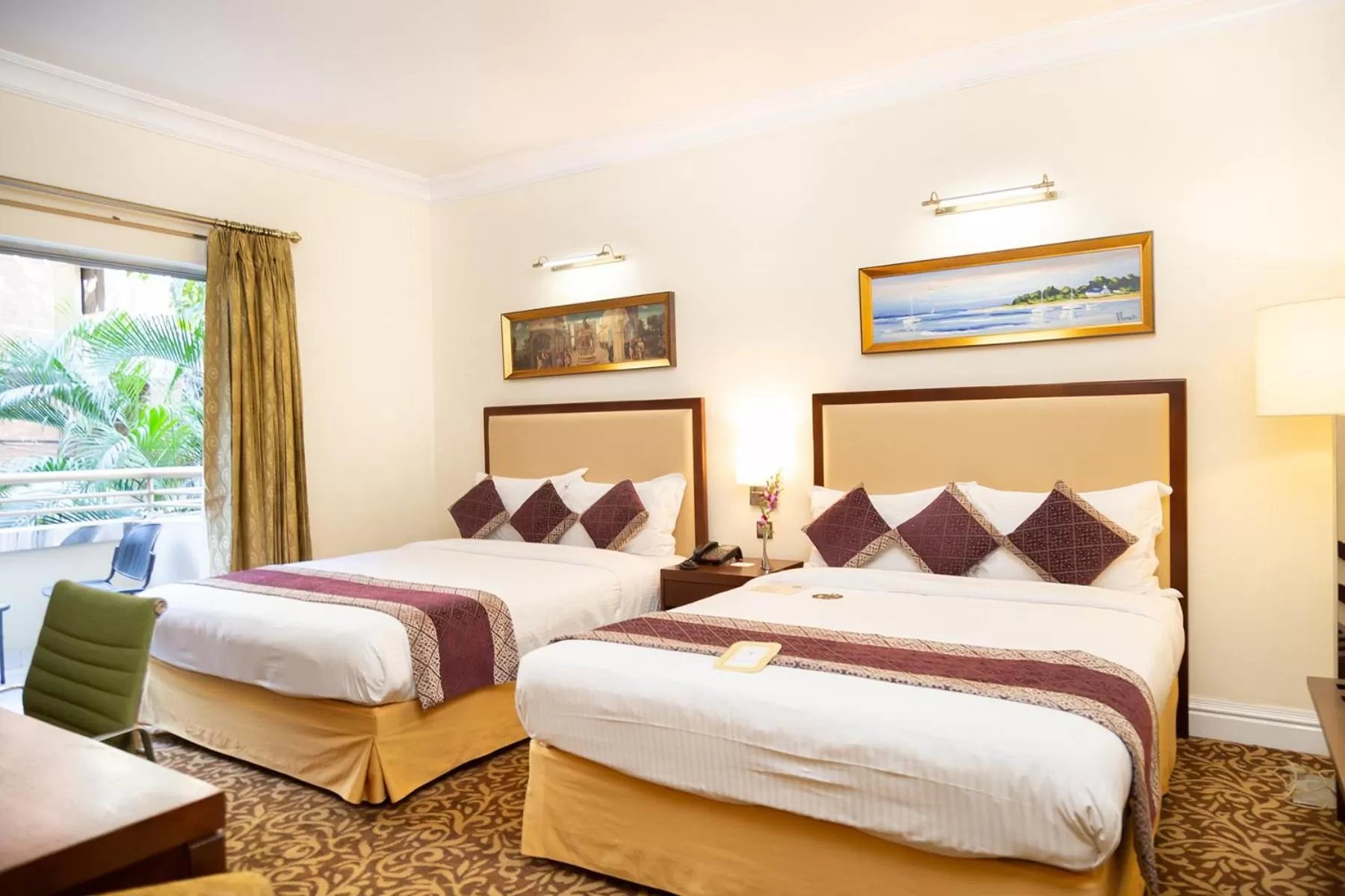 Bed in Royal Park Residence Hotel