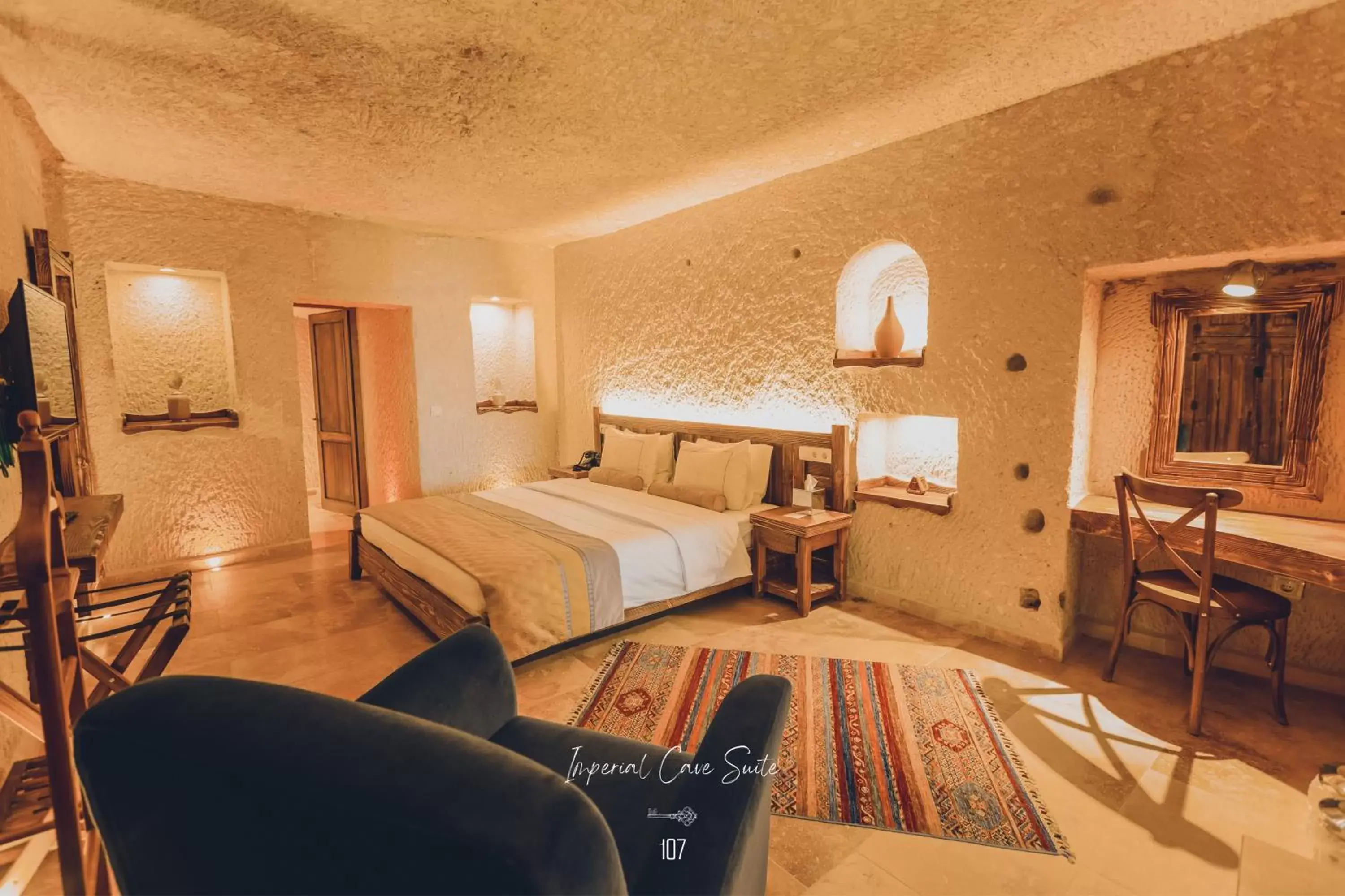 Bedroom in Nino Cave Suites