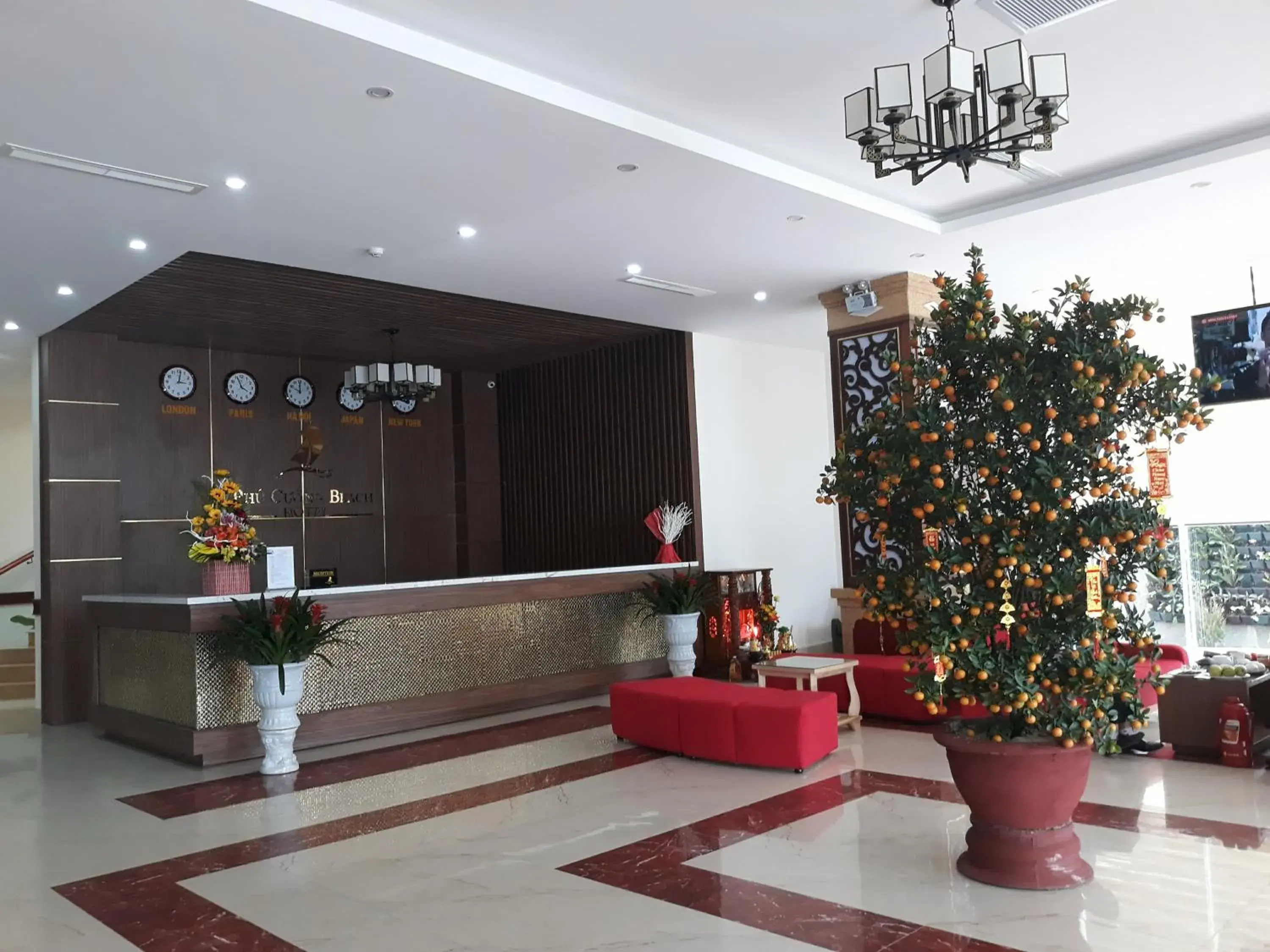 Facade/entrance, Lobby/Reception in Phu Cuong Beach Hotel