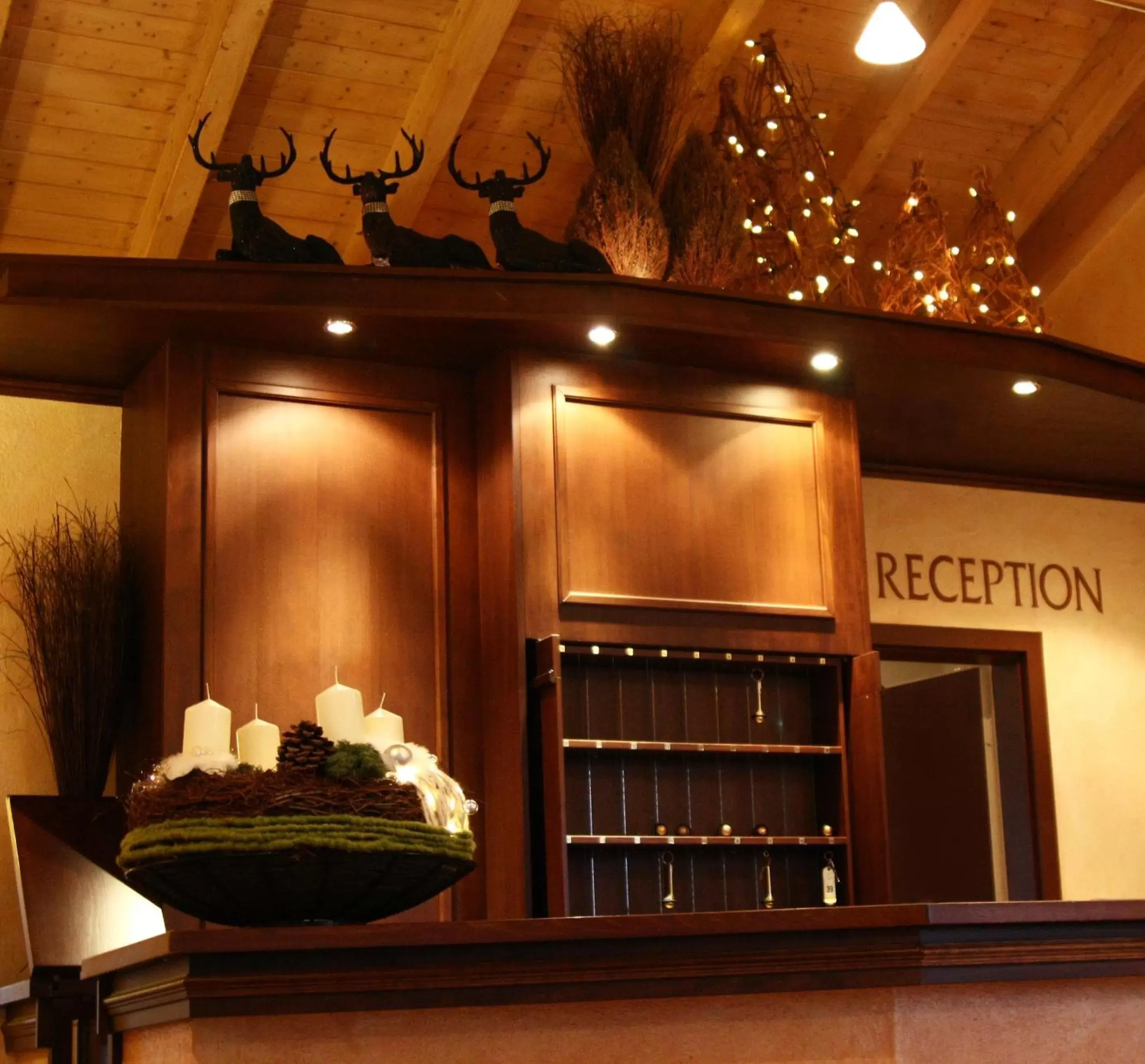 Lobby or reception in Landhotel Hirsch