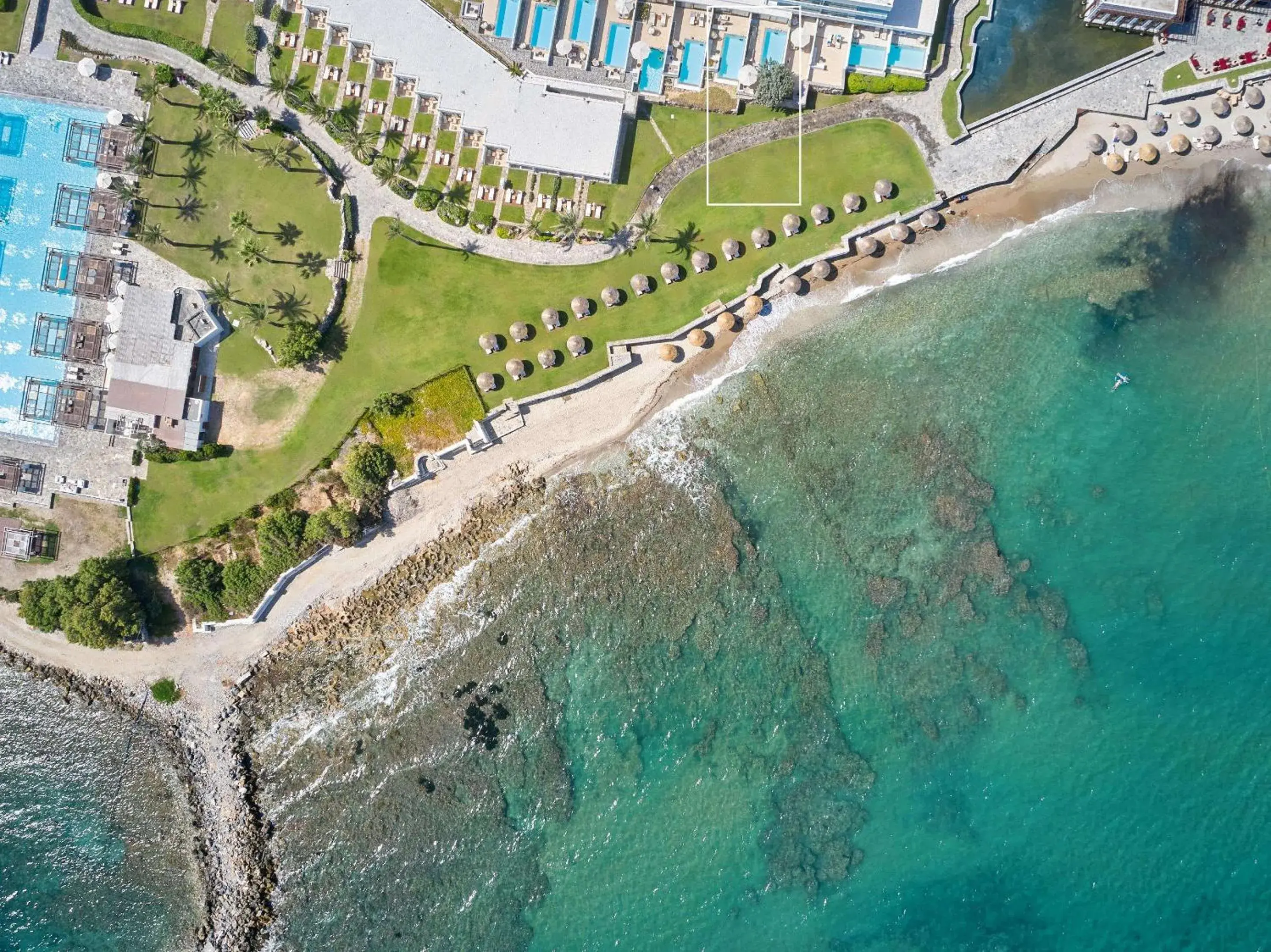 Bedroom, Bird's-eye View in Amirandes Grecotel Boutique Resort