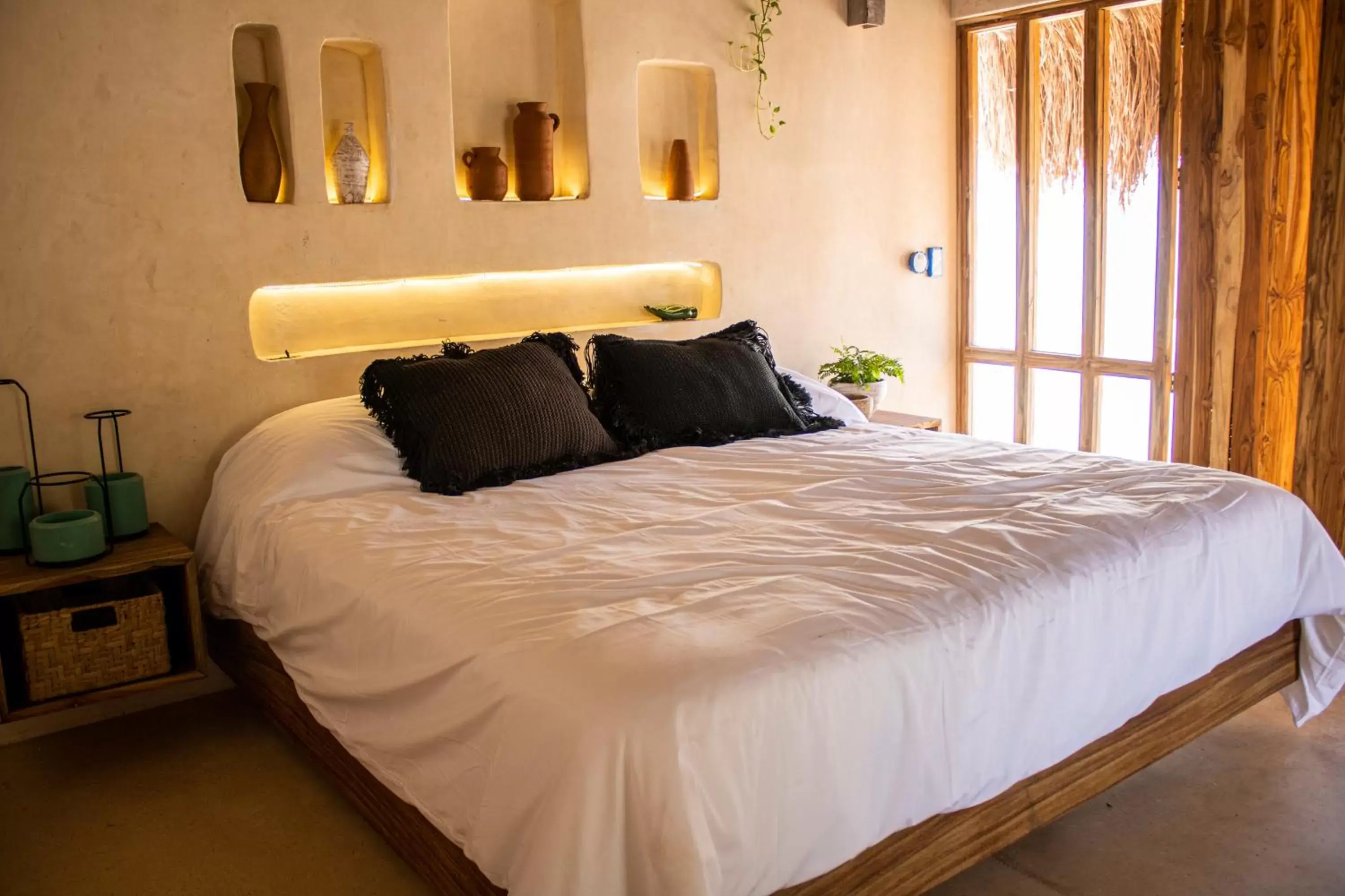 Bed in BH HOTEL & CENOTE TULUM - Adults Only