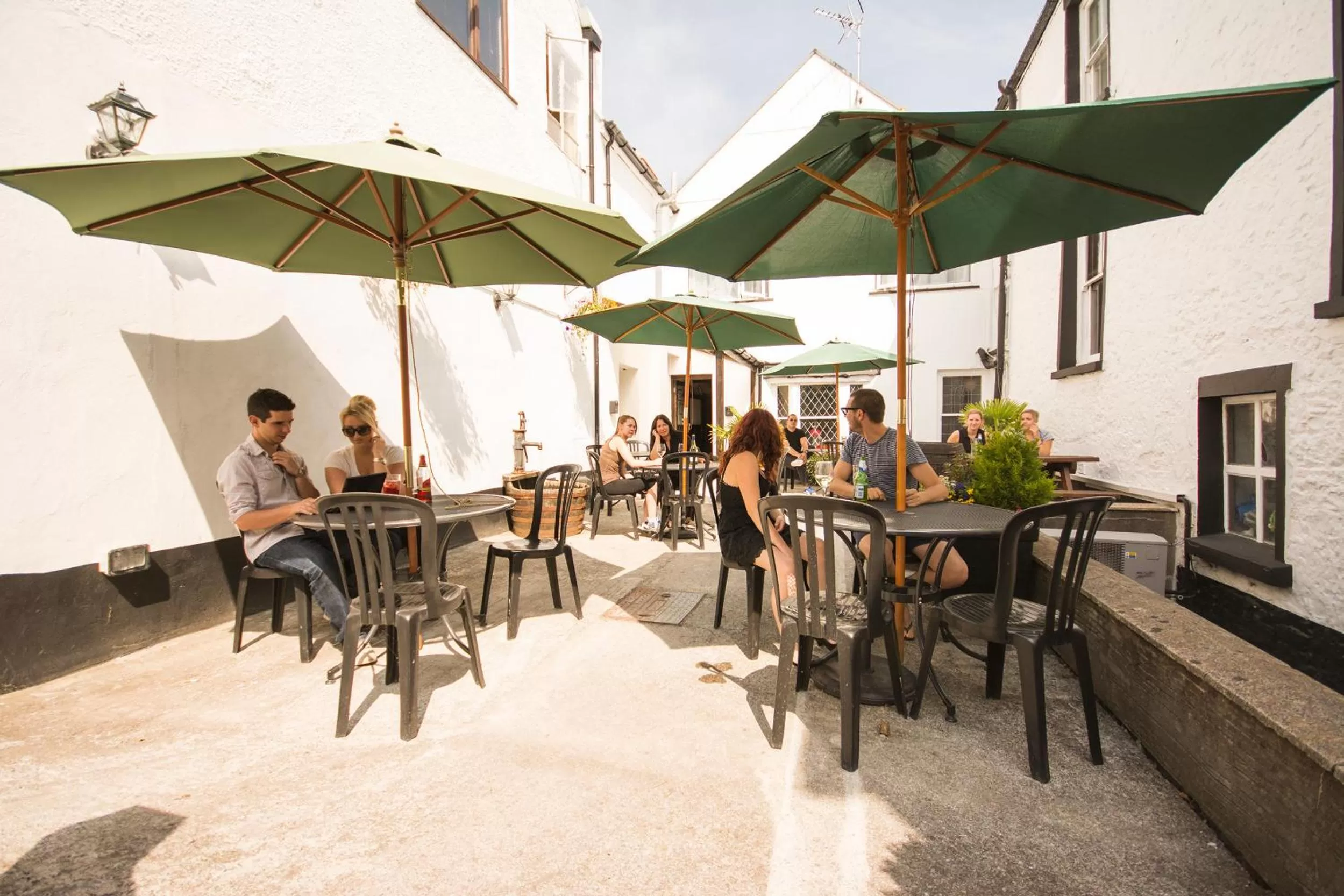 Patio in The Castle Hotel