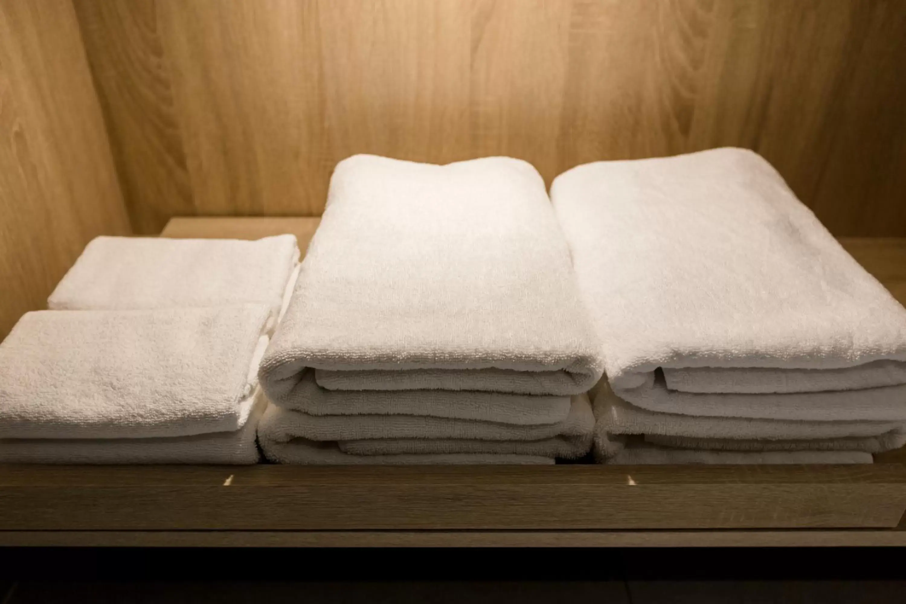 towels, Bed in Green Hotel