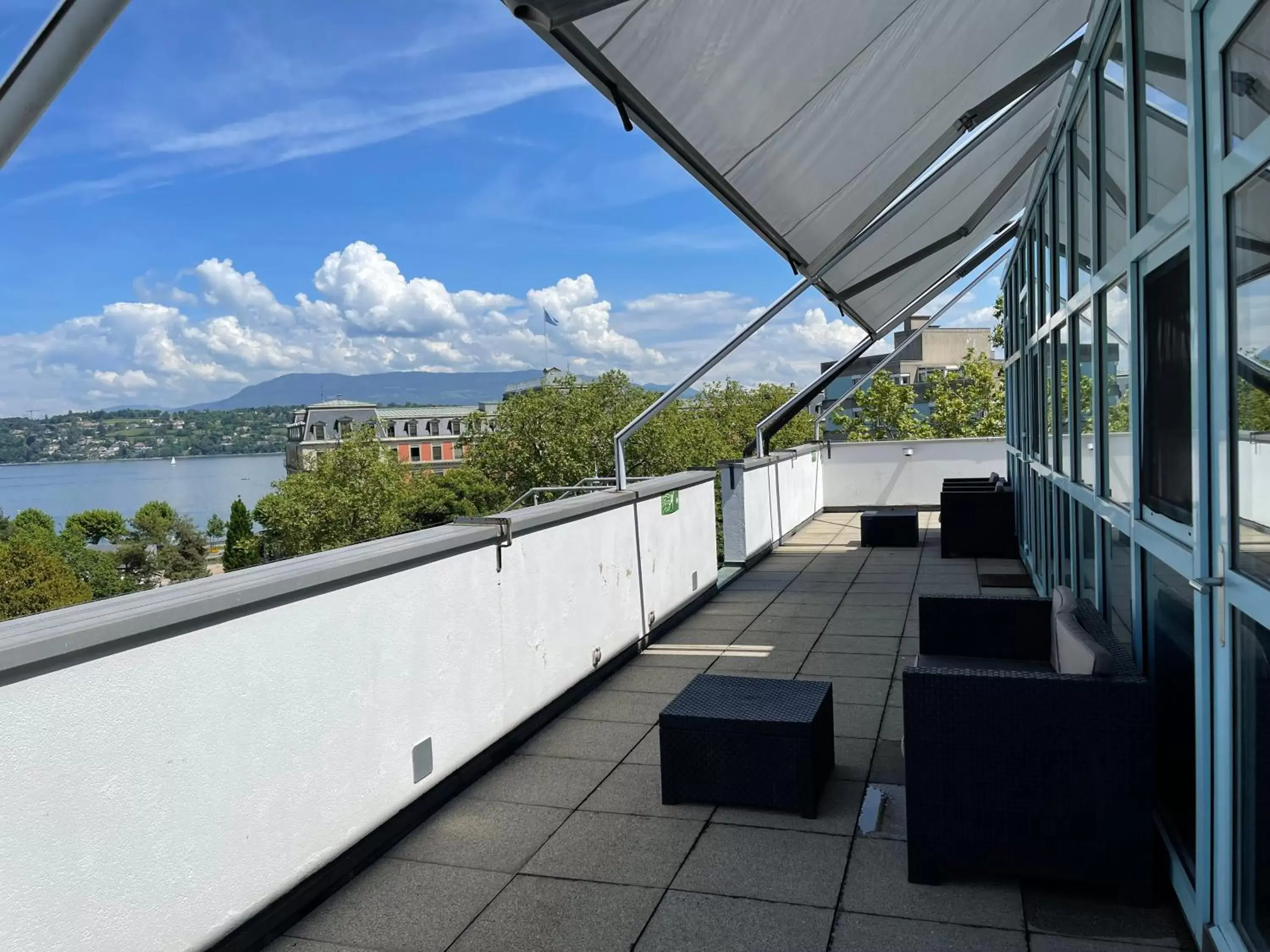 Balcony/Terrace in Geneva Hostel