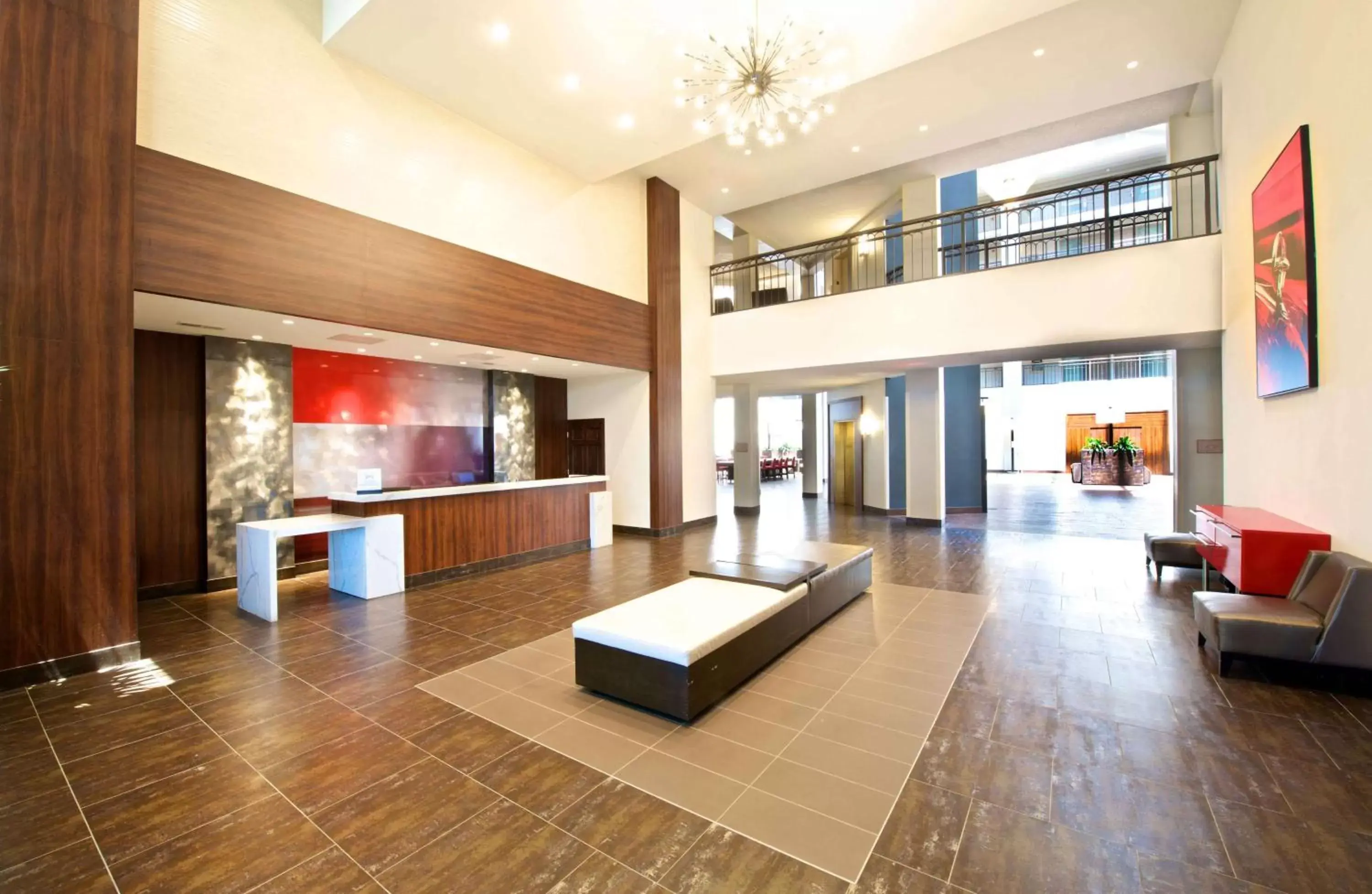 Lobby or reception, Lobby/Reception in Embassy Suites by Hilton Detroit - Livonia/Novi