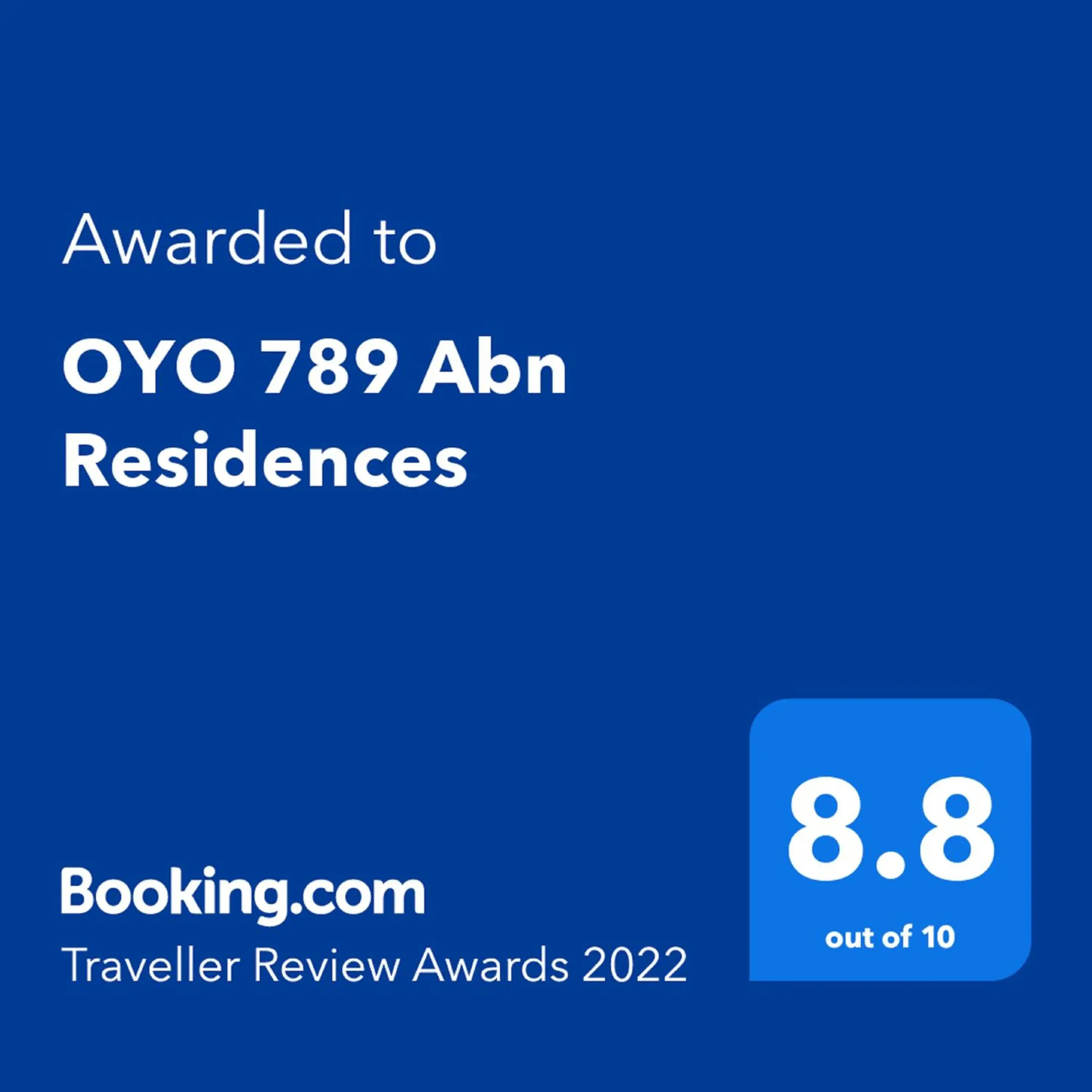 Certificate/Award, Logo/Certificate/Sign/Award in OYO 789 Abn Residences