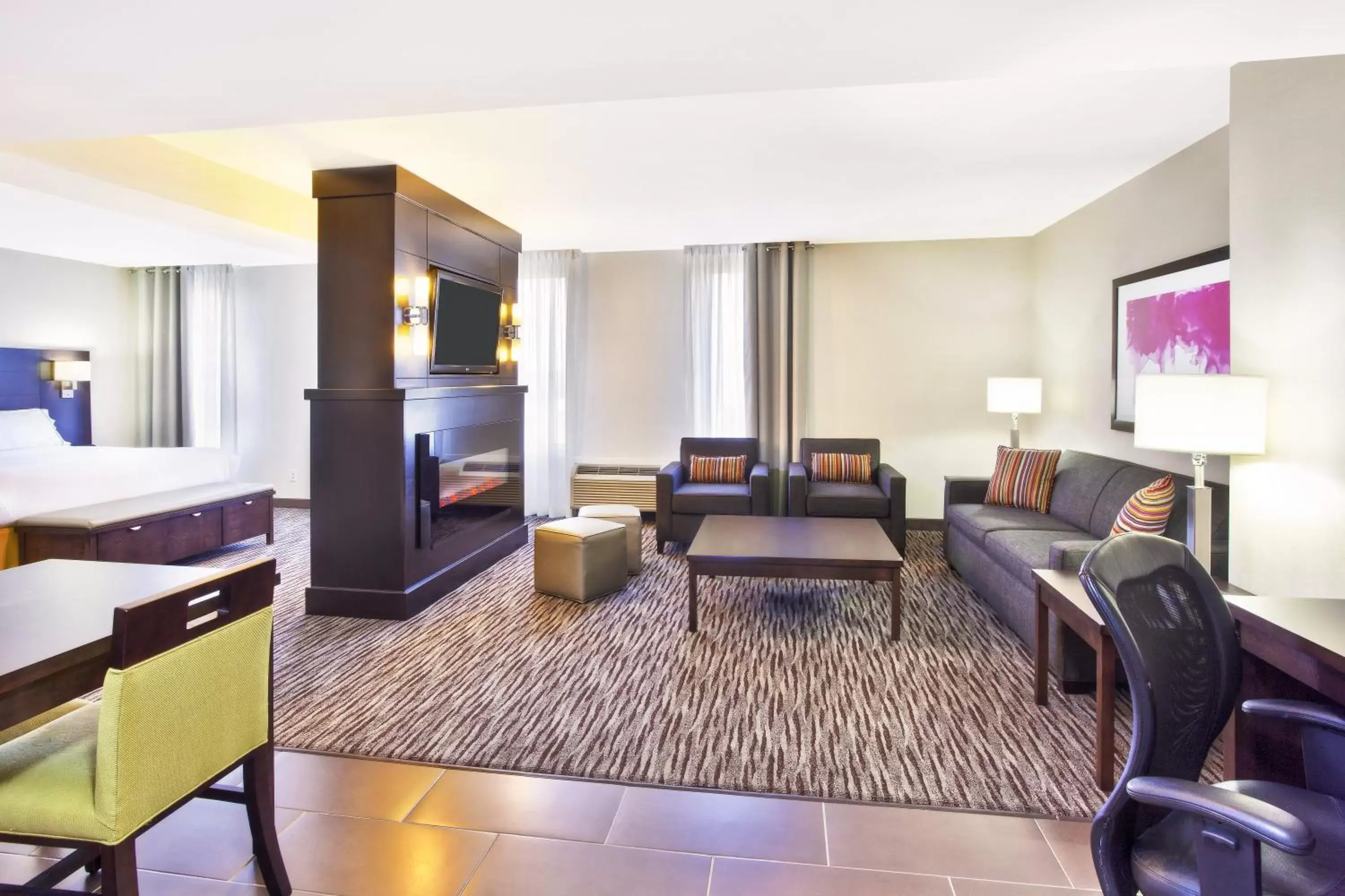 Bedroom, Seating Area in Holiday Inn Express - Sault Ste. Marie, an IHG Hotel