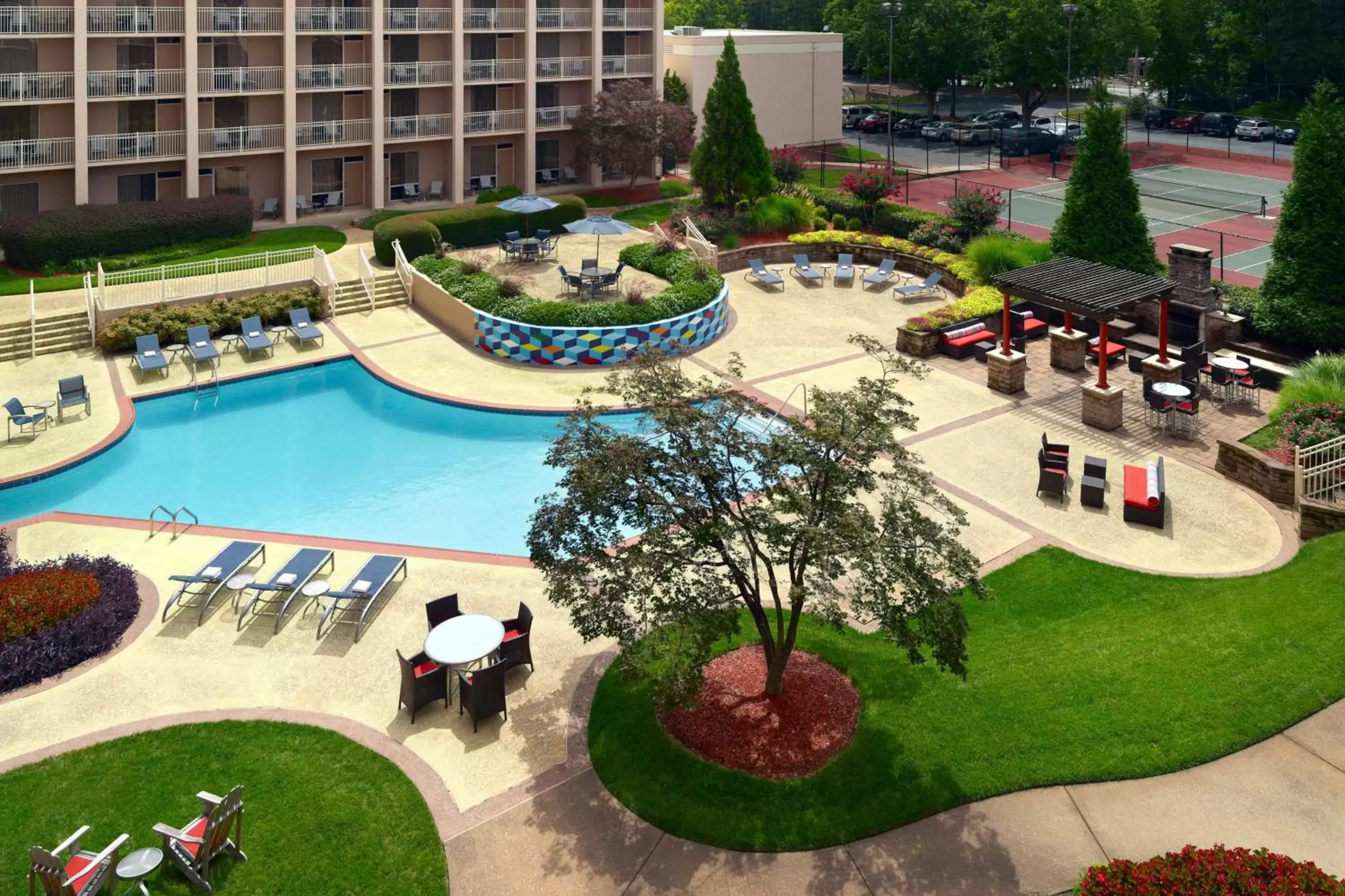 Swimming pool, Pool View in Atlanta Airport Marriott