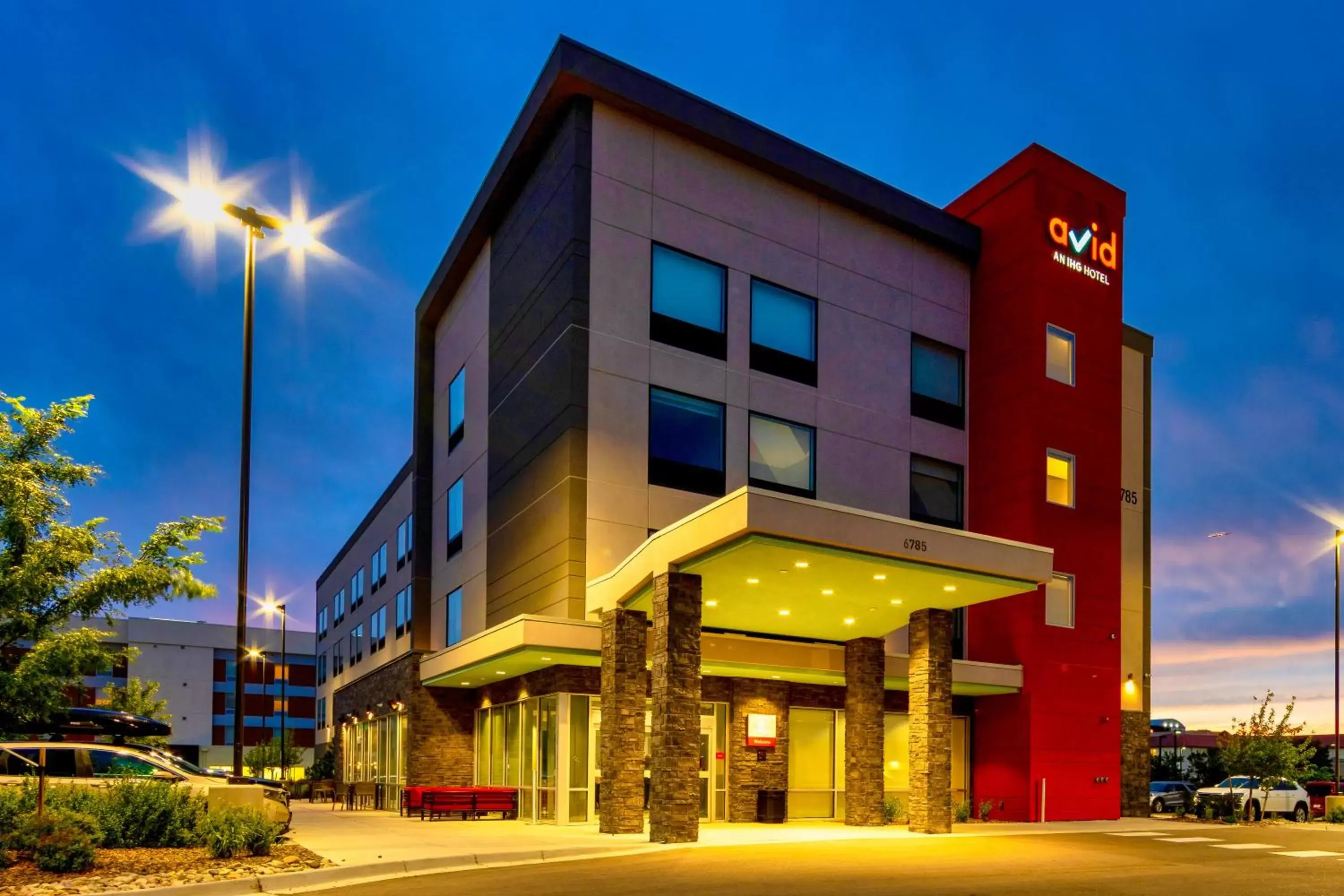 Sunset, Property Building in Avid Hotels - Denver Airport Area, an IHG Hotel