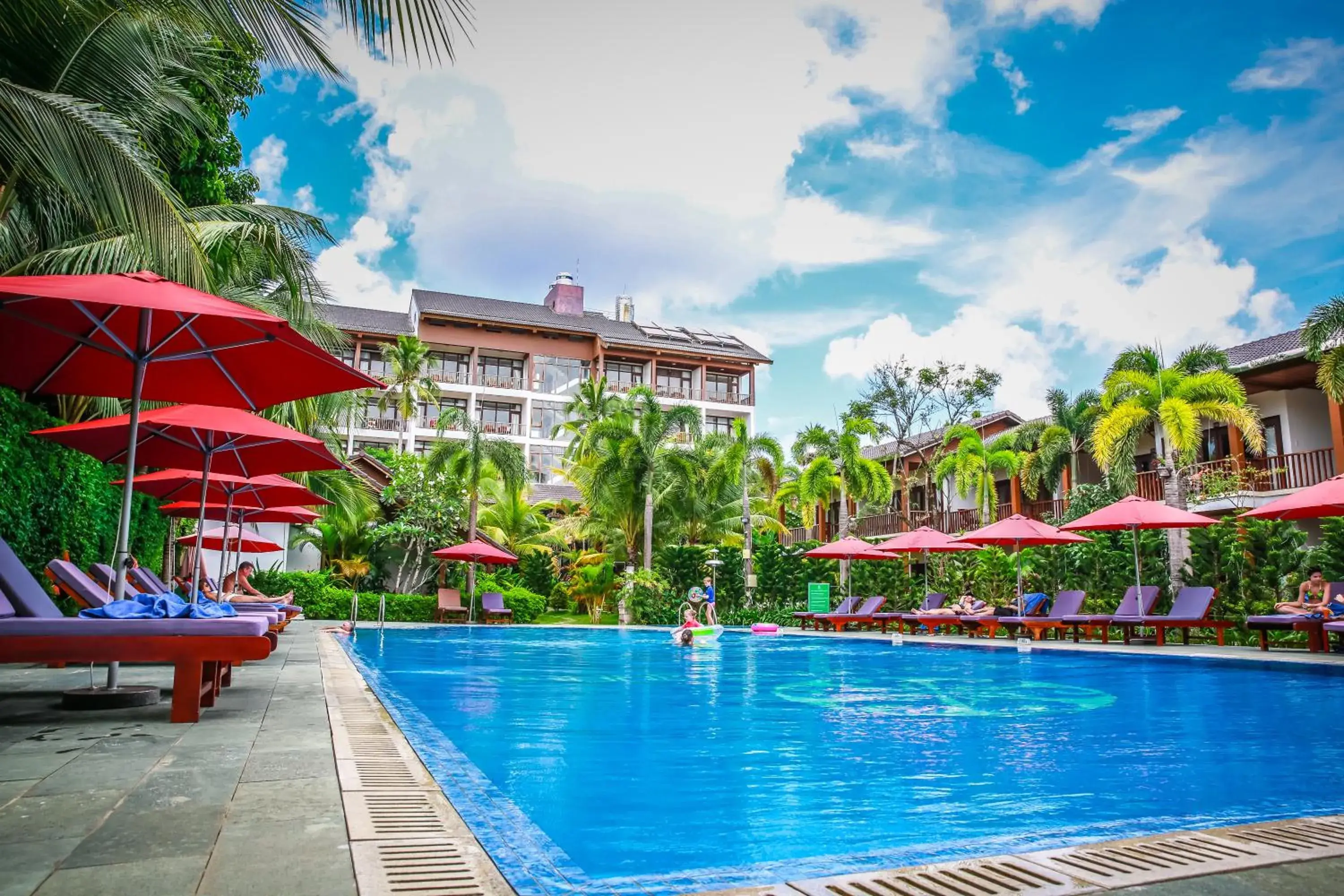 Pool view, Swimming Pool in Tropicana Resort Phu Quoc