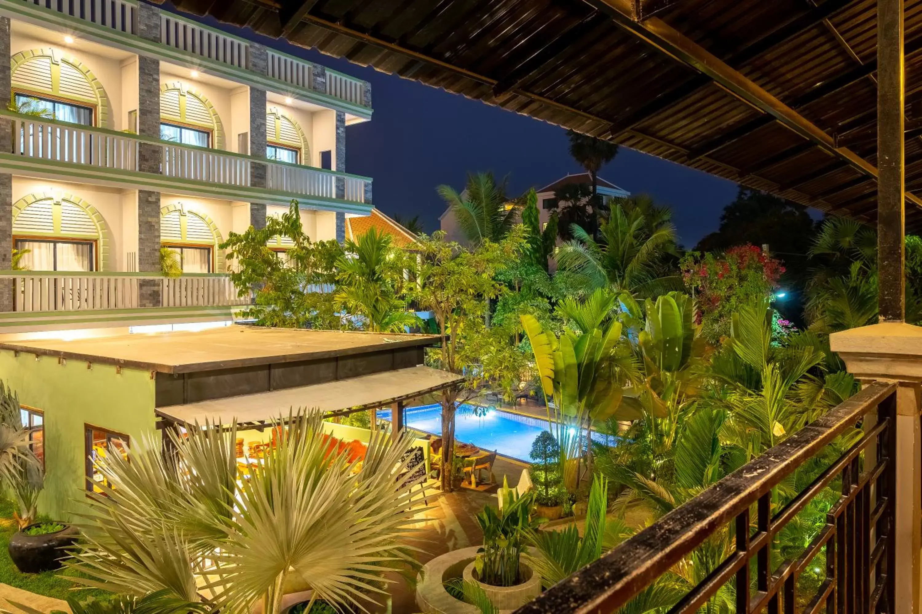 Night, Pool View in Reveal Angkor Hotel