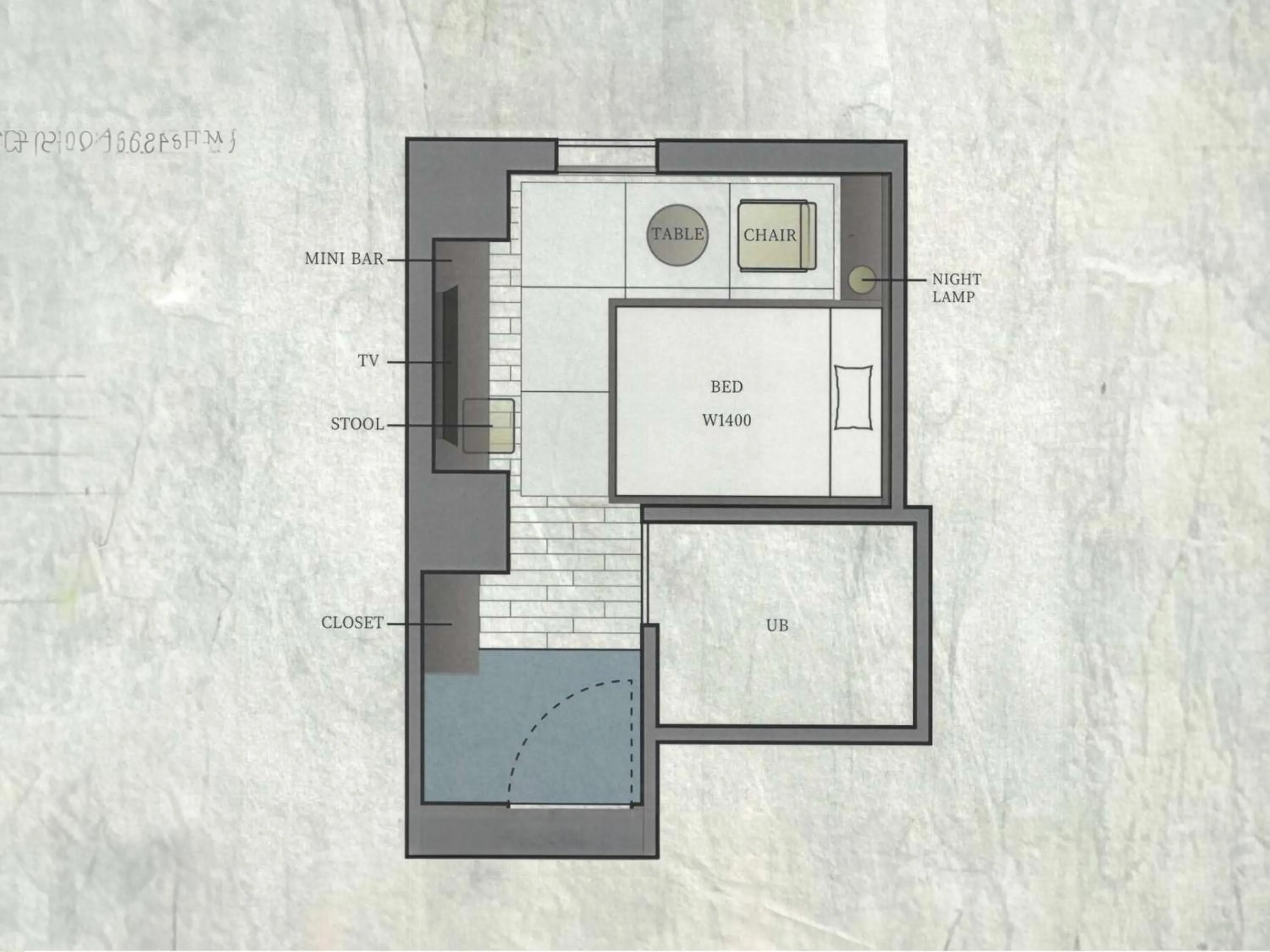 Floor plan in Hotel Resol Kyoto Kawaramachi Sanjo