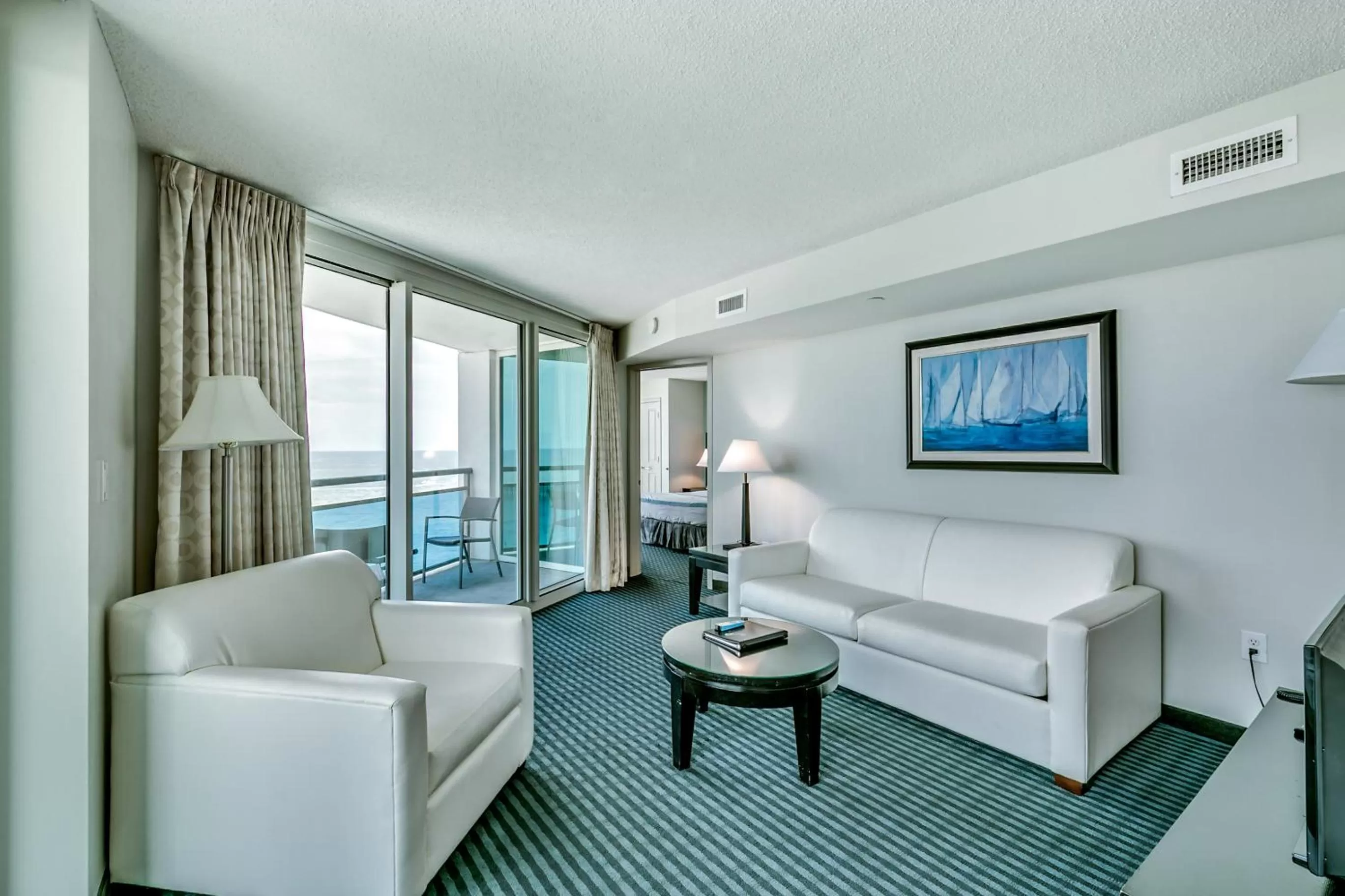 Seating area in Oceans One Resort