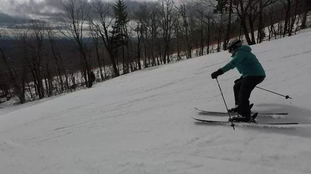 Skiing in Mountain Lodge at Okemo