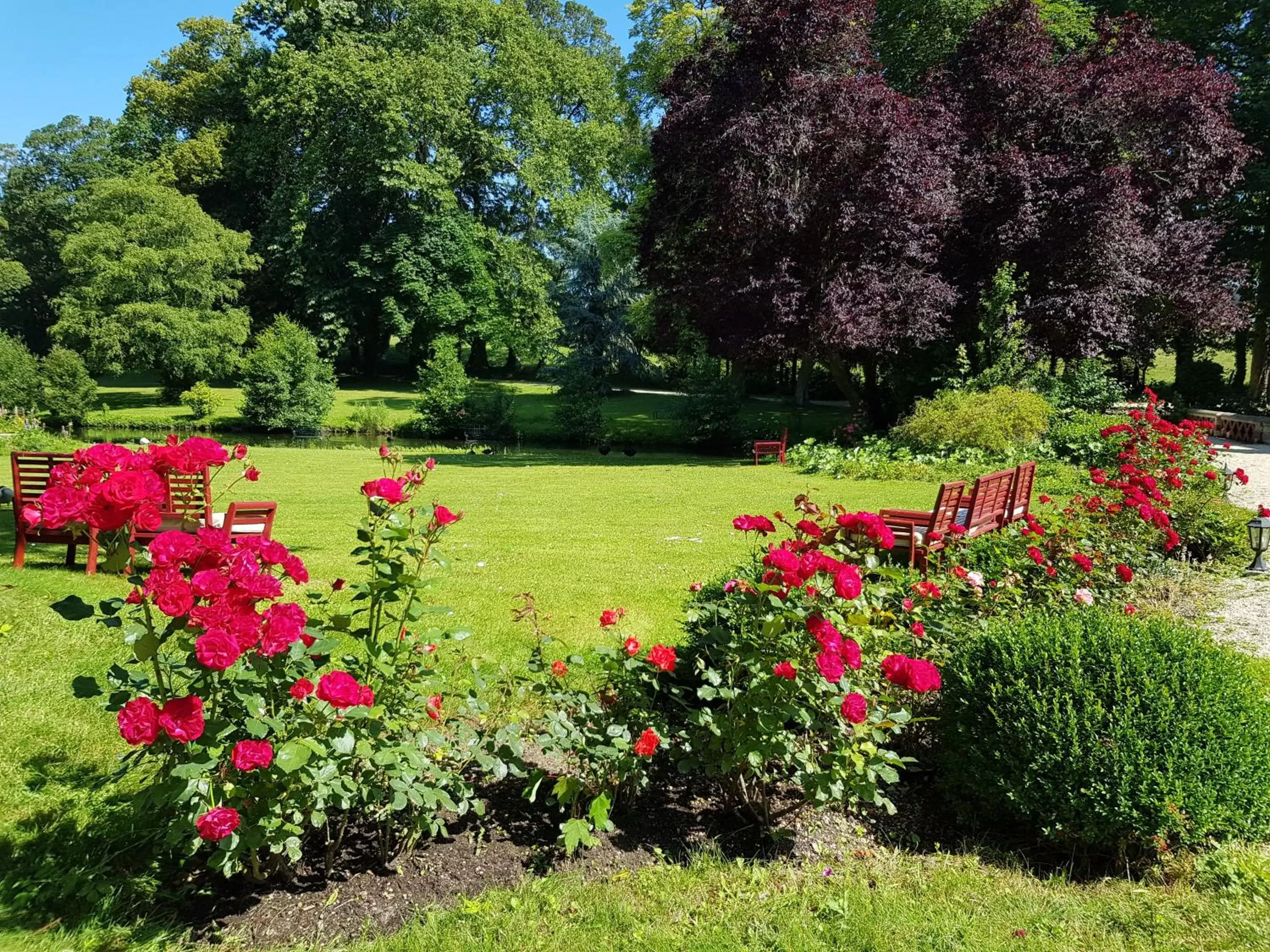 Garden in Château de Bellefontaine