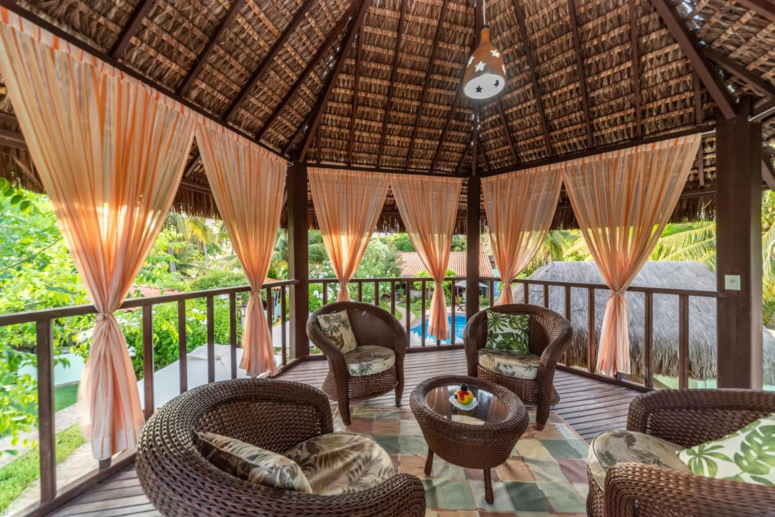 Communal lounge/ TV room in Pousada Riacho dos Milagres