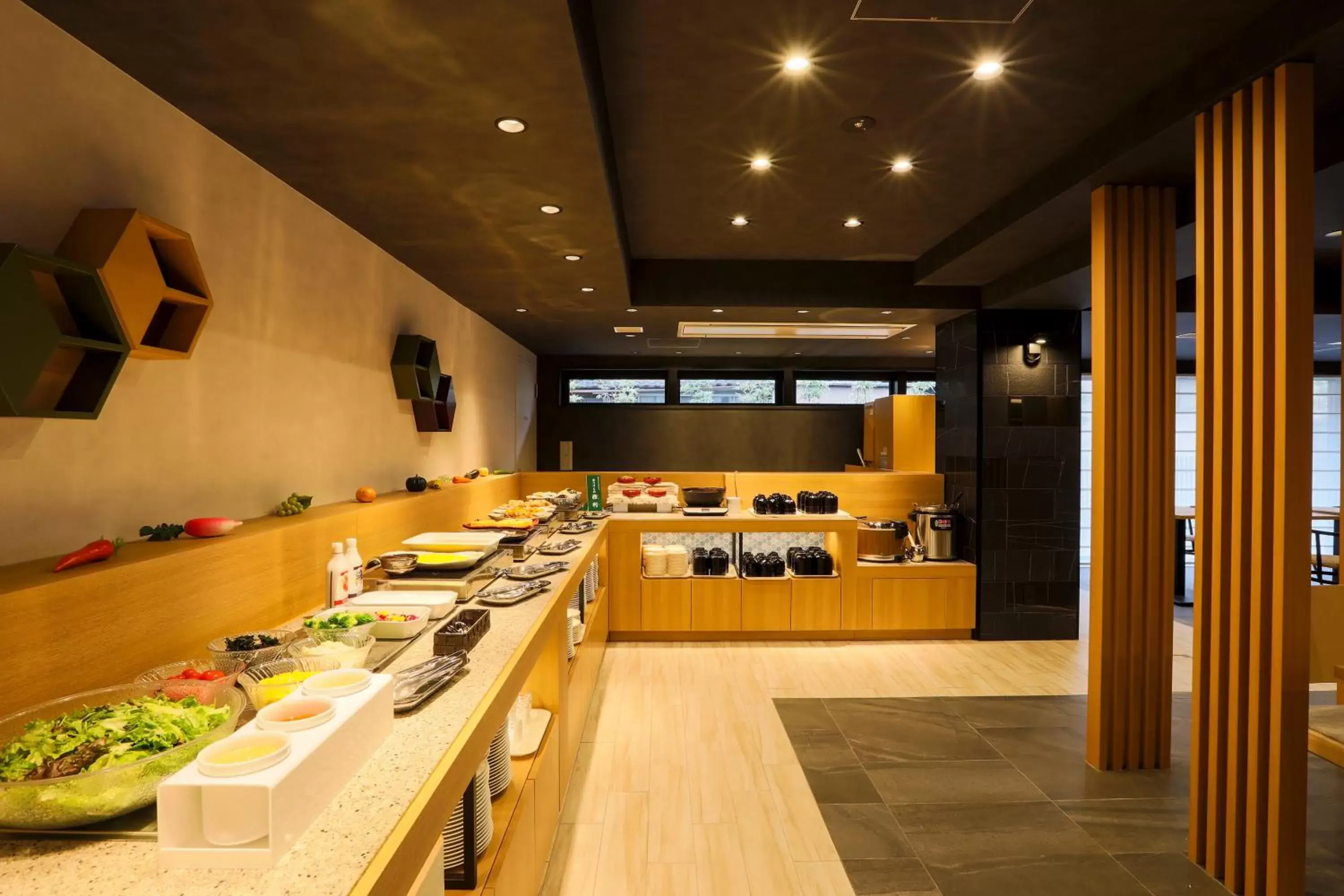 Buffet breakfast, Kitchen/Kitchenette in Hotel Wing International Premium Kyoto Sanjo